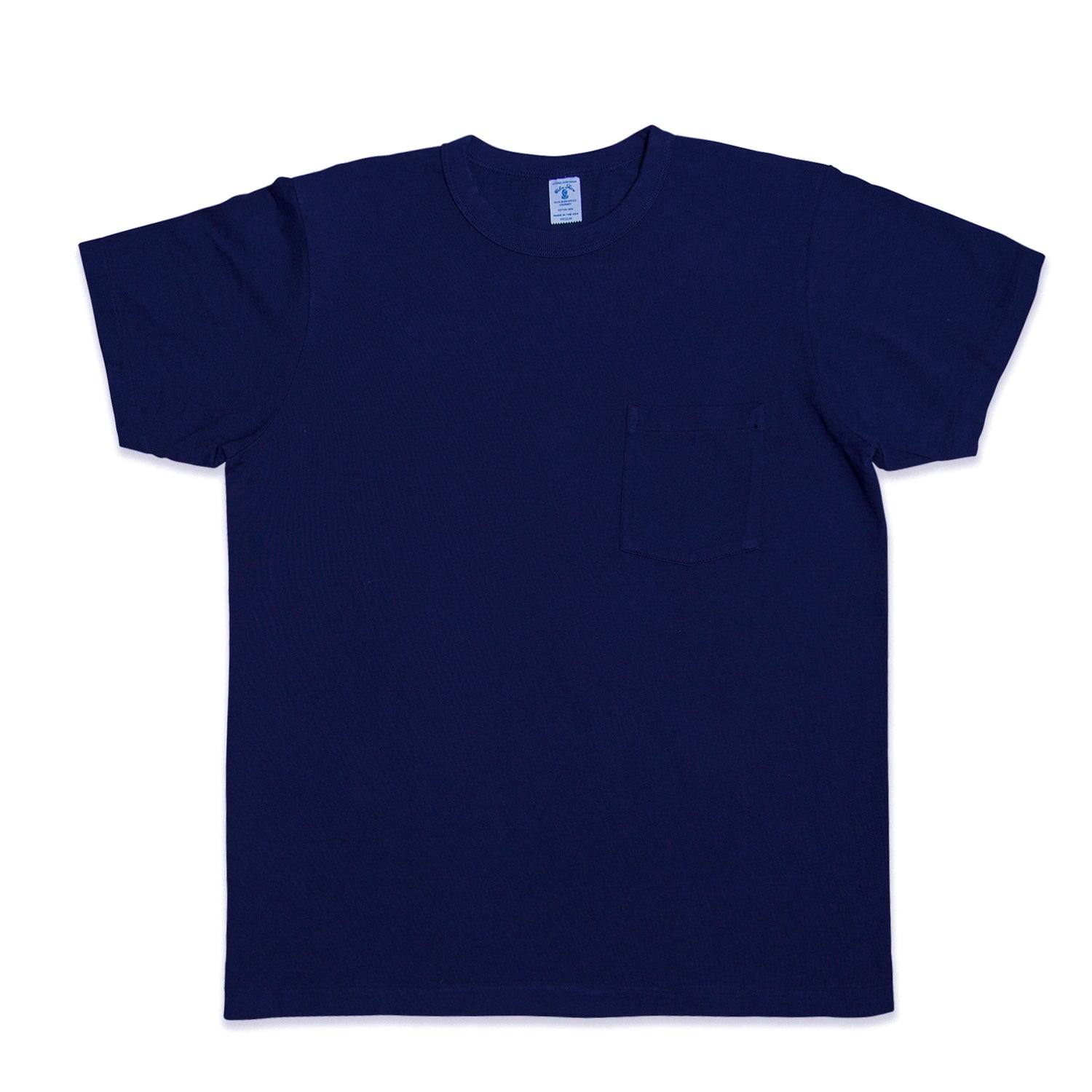 Velva Sheen 14/1 Pigment Dyed Pocket T-Shirt Vintage Navy | BlackBlue