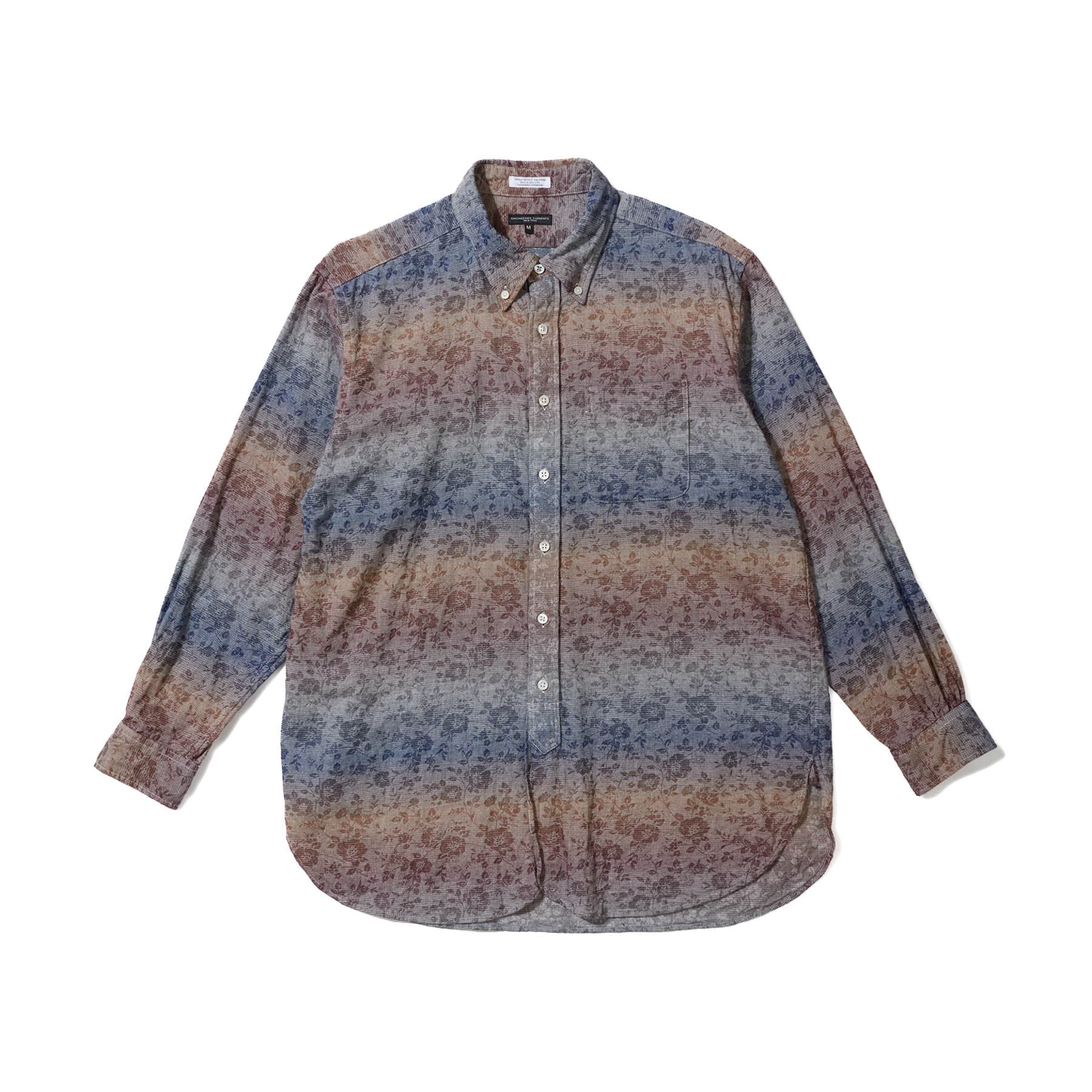 19 Century Shirt - Multi Color Cotton Smoky Floral Jacquard