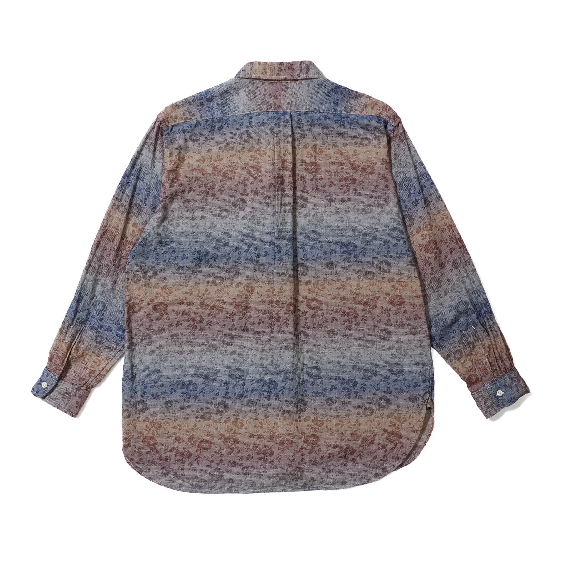 19 Century Shirt - Multi Color Cotton Smoky Floral Jacquard