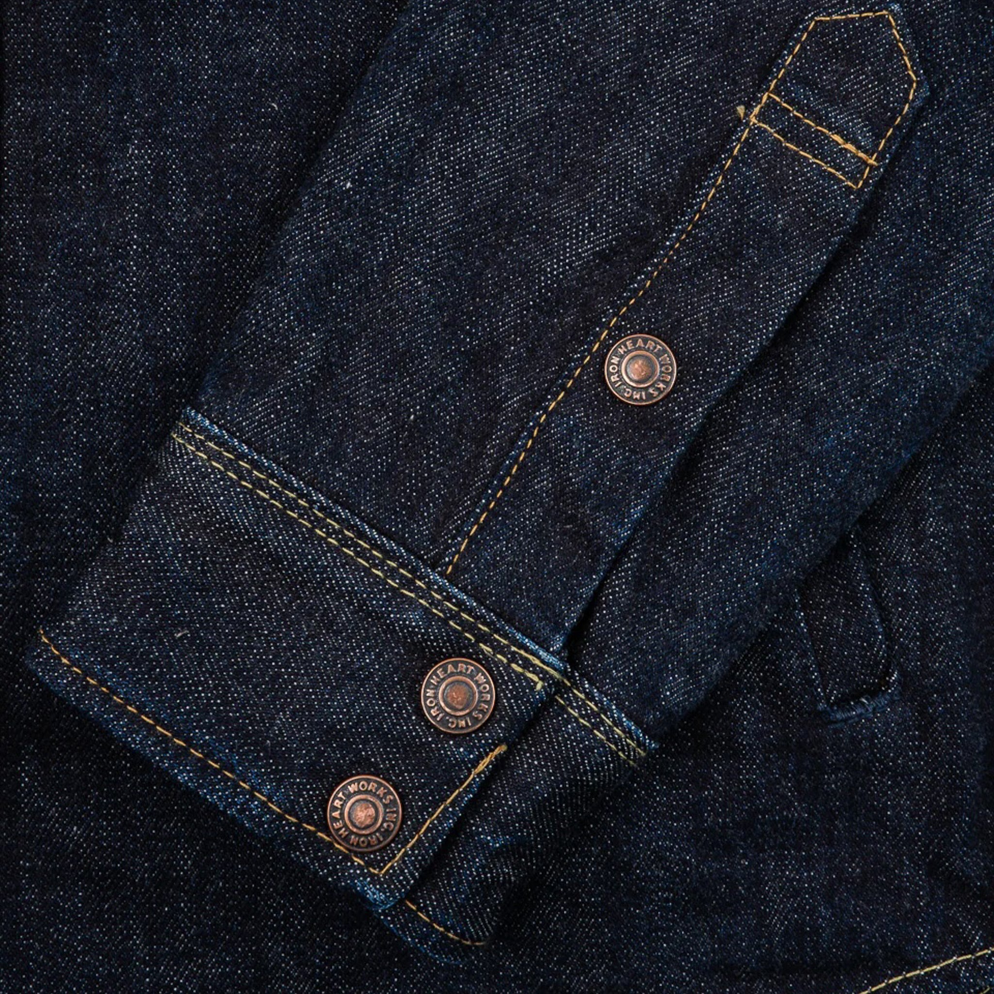IHSH-427-IND 16oz Selvedge Denim CPO Shirt - Indigo