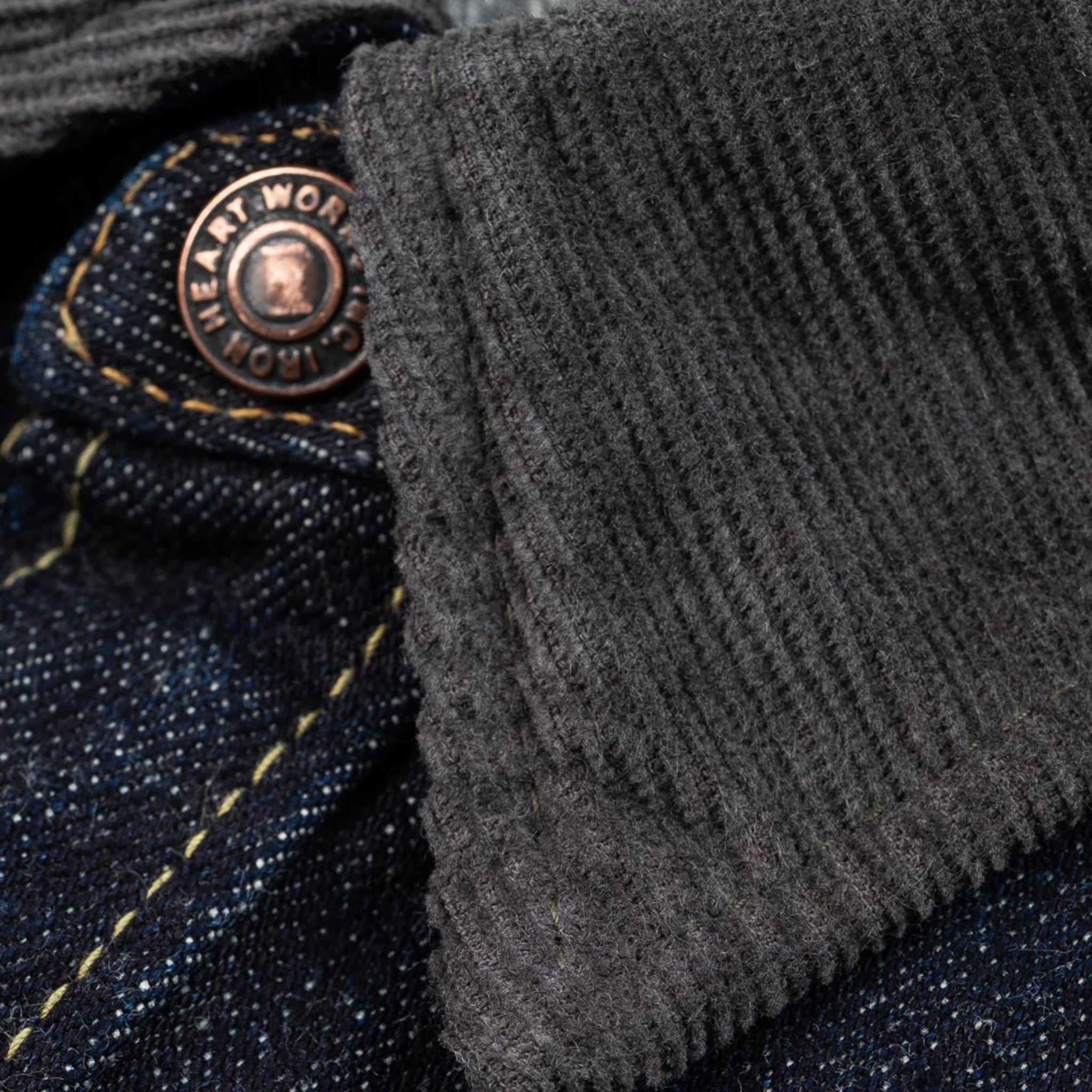 IHSH-427-IND 16oz Selvedge Denim CPO Shirt - Indigo