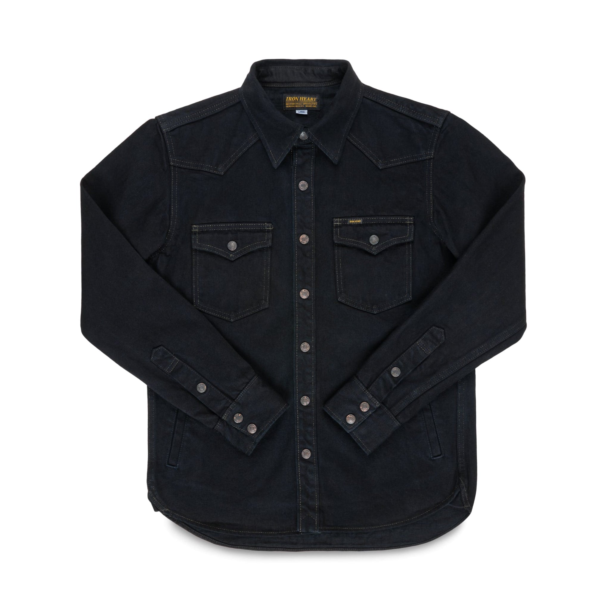Iron Heart IHSH-293-OD 18oz Vintage Selvedge Denim CPO Shirt