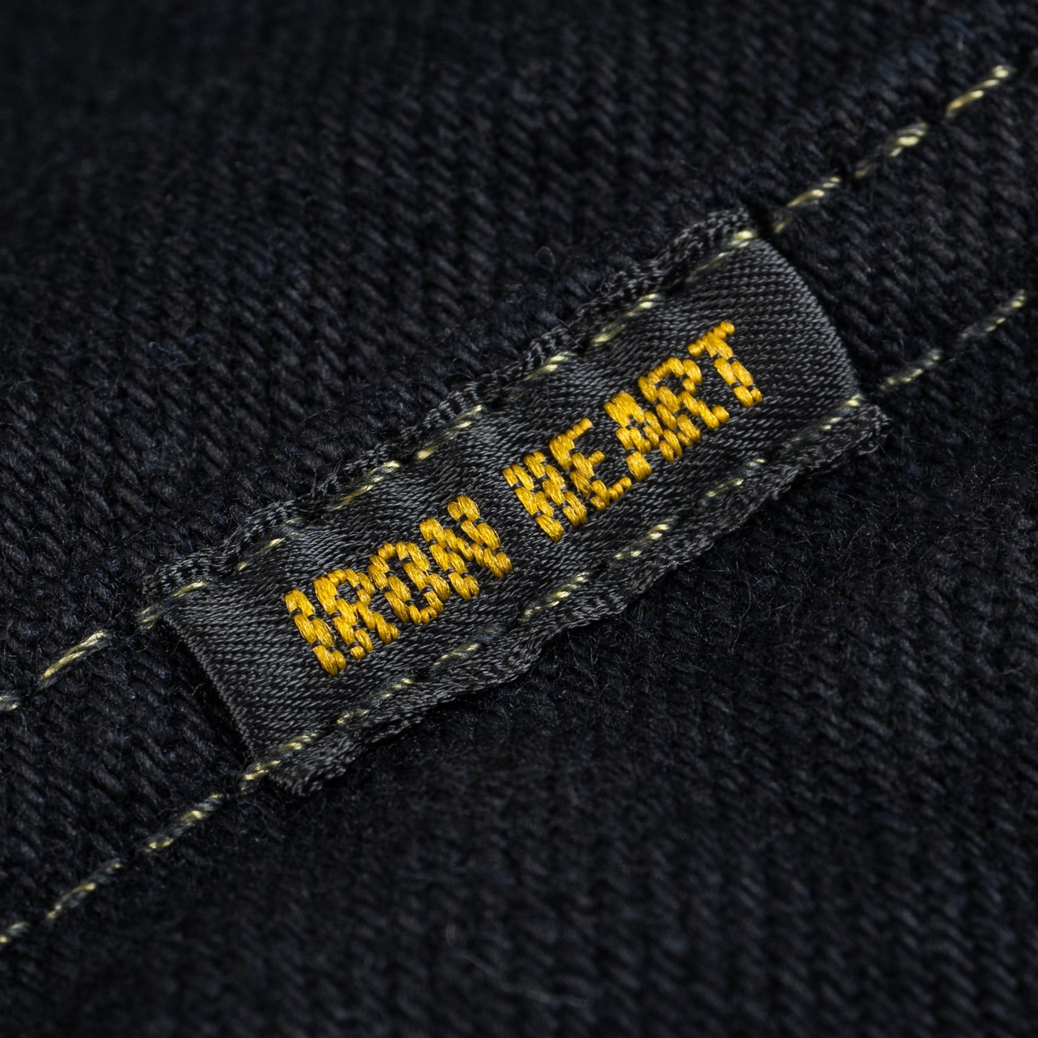 IHSH-293-OD 18oz Vintage Selvedge Denim CPO Shirt - Indigo Overdyed Black