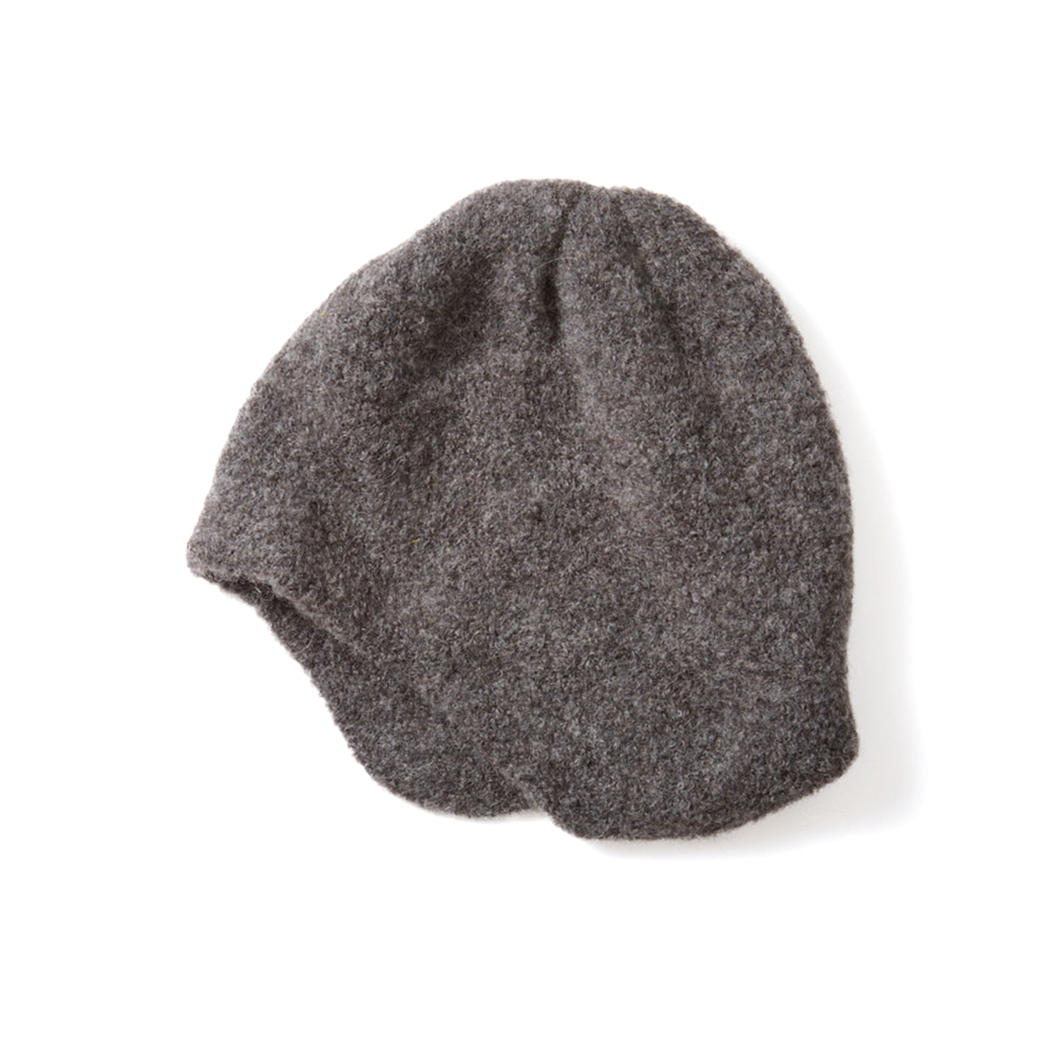 RoToTo R5151 Alpaca Ear Flap Beanie Charcoal | BlackBlue