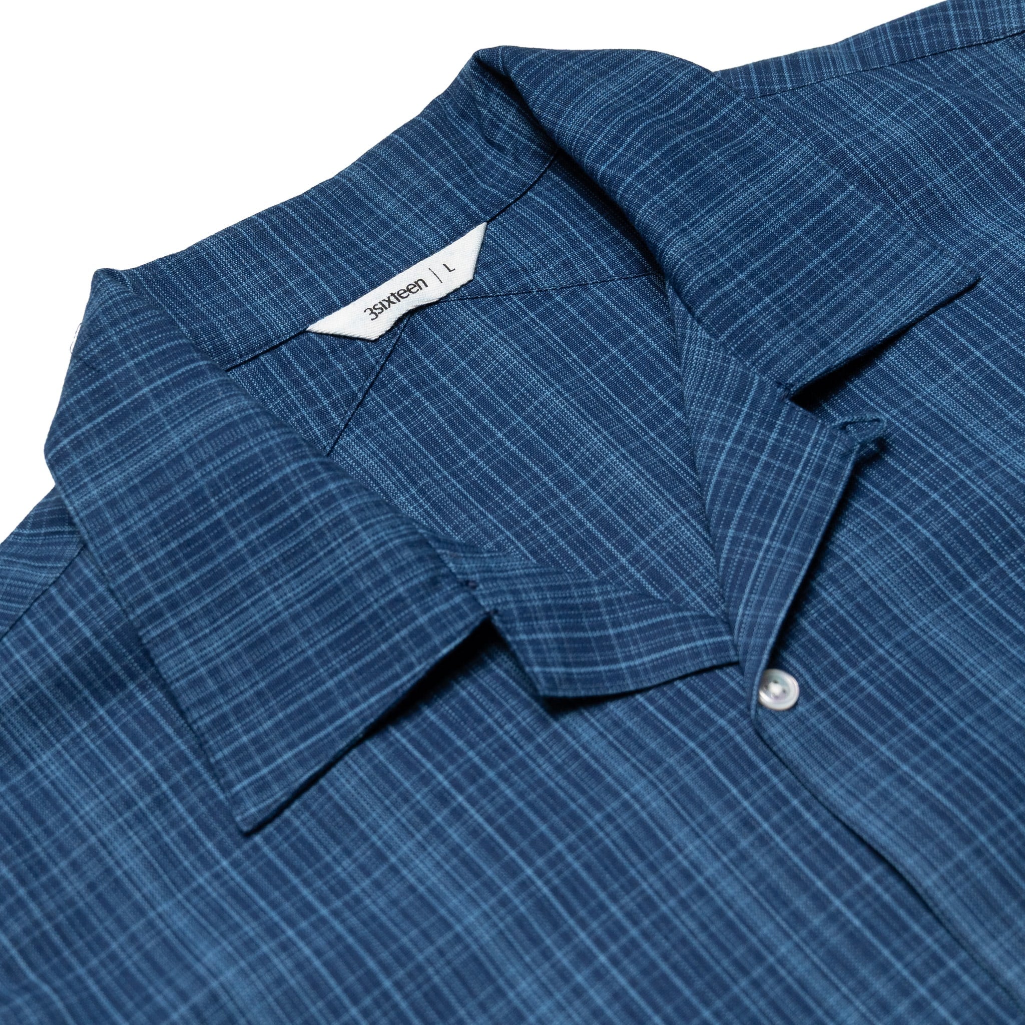 Vacation Shirt - Indigo Microcheck