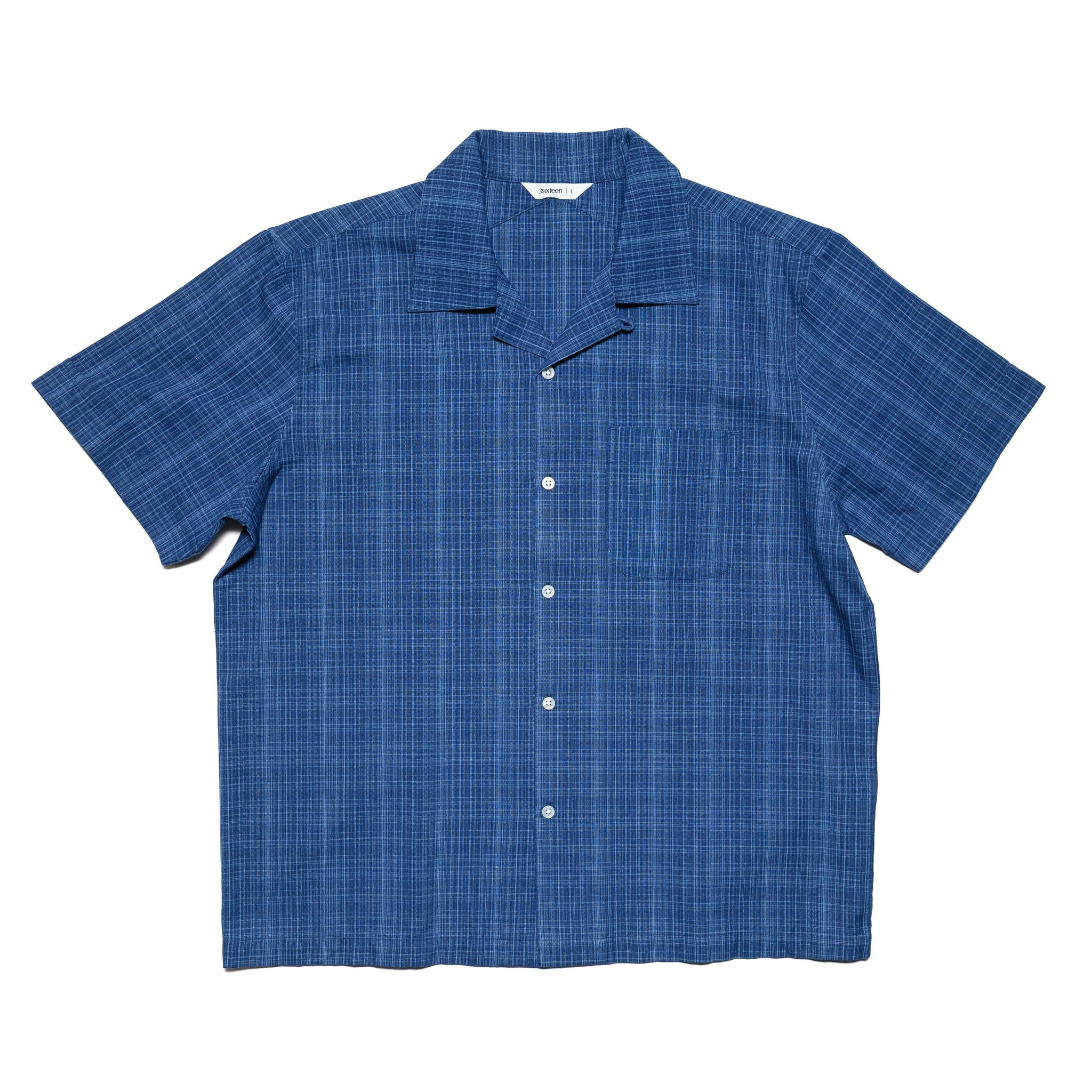 Vacation Shirt - Indigo Microcheck