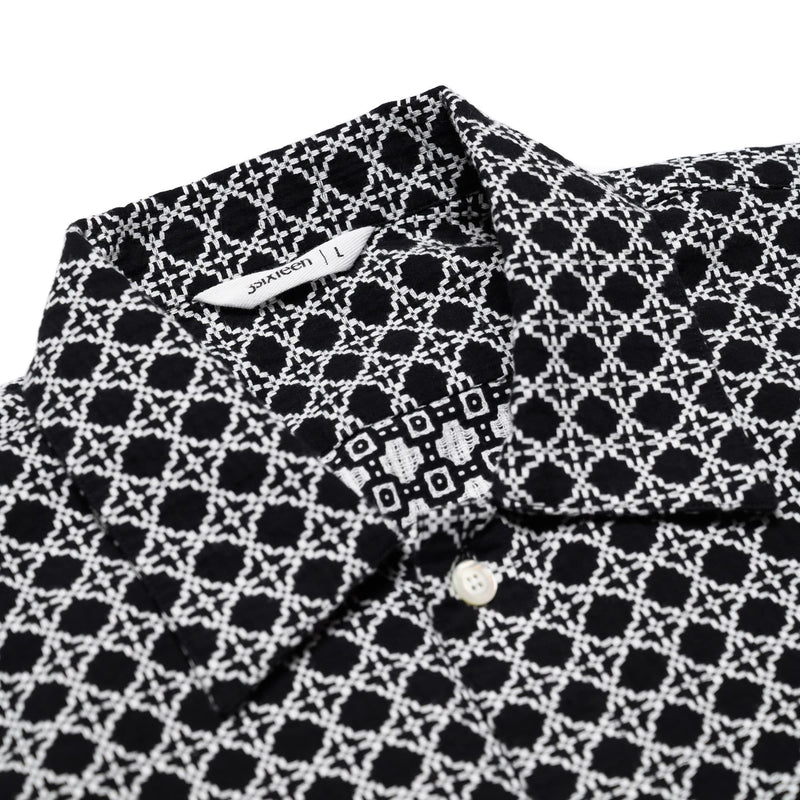 3sixteen Resort Shirt Black Rattan Collar
