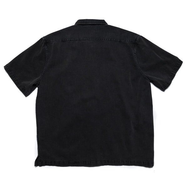 3sixteen Short Sleeve Workshirt Black Stonewash Rear