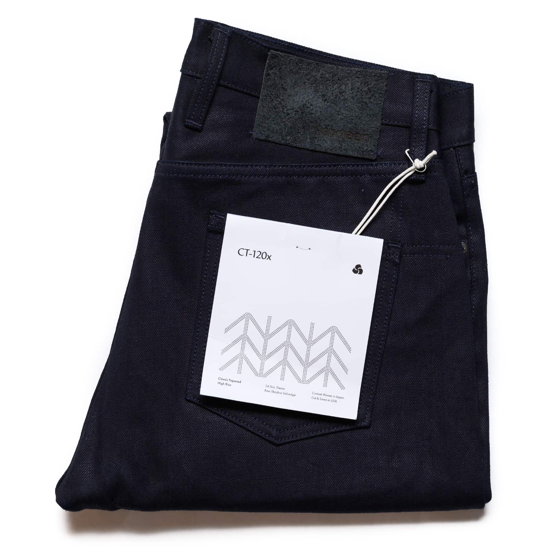 3sixteen CT-120x Ounce Indigo/Black Selvedge Denim