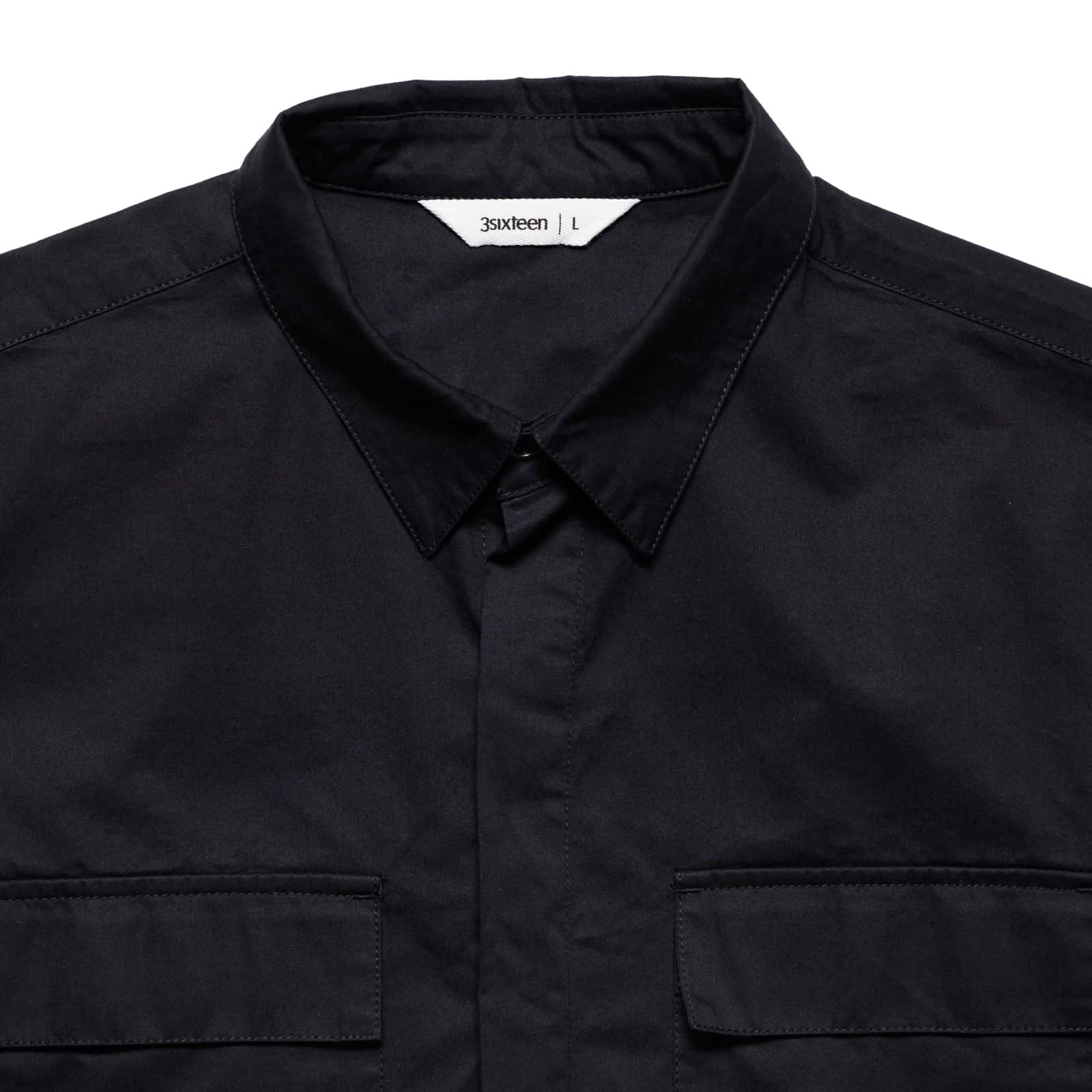 3sixteen Garage Shirt Black Collar