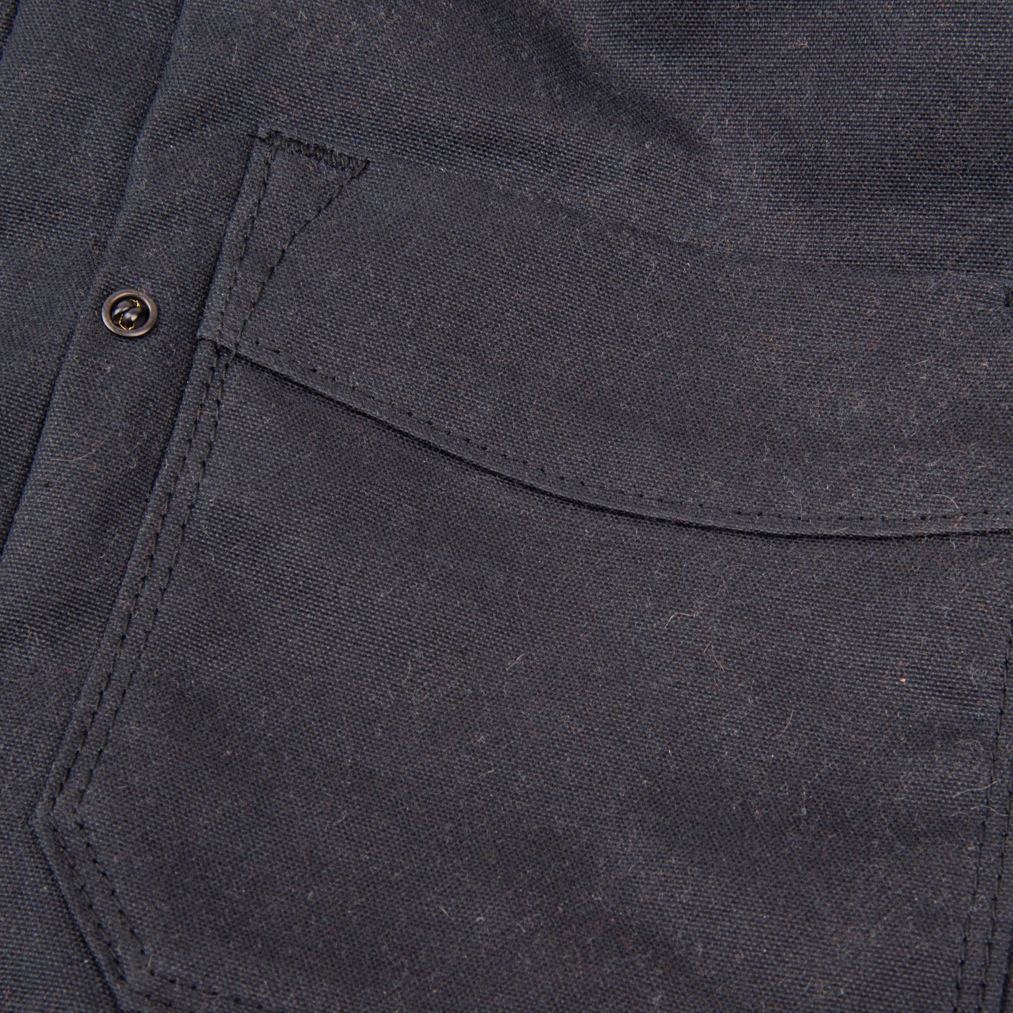 RJ-1 Riders Jacket Waxed Canvas - Black (Rust Lining)