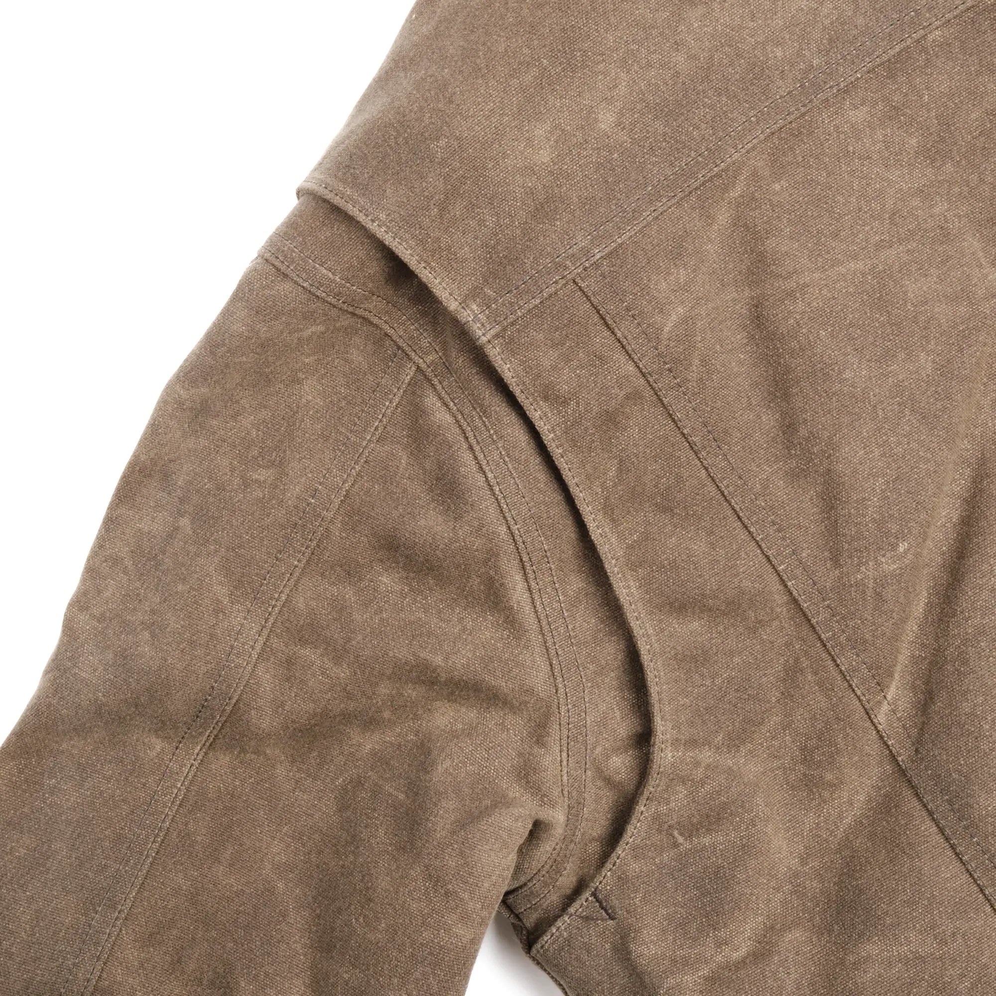 RJ-2 20oz Shearling Lined Waxed Canvas Jacket - Tobacco