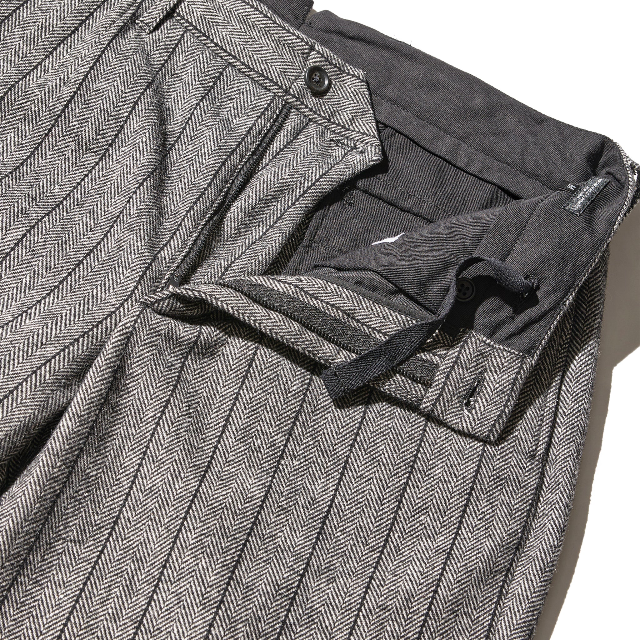 Andover Pant - Dark Grey Wool Striped HB