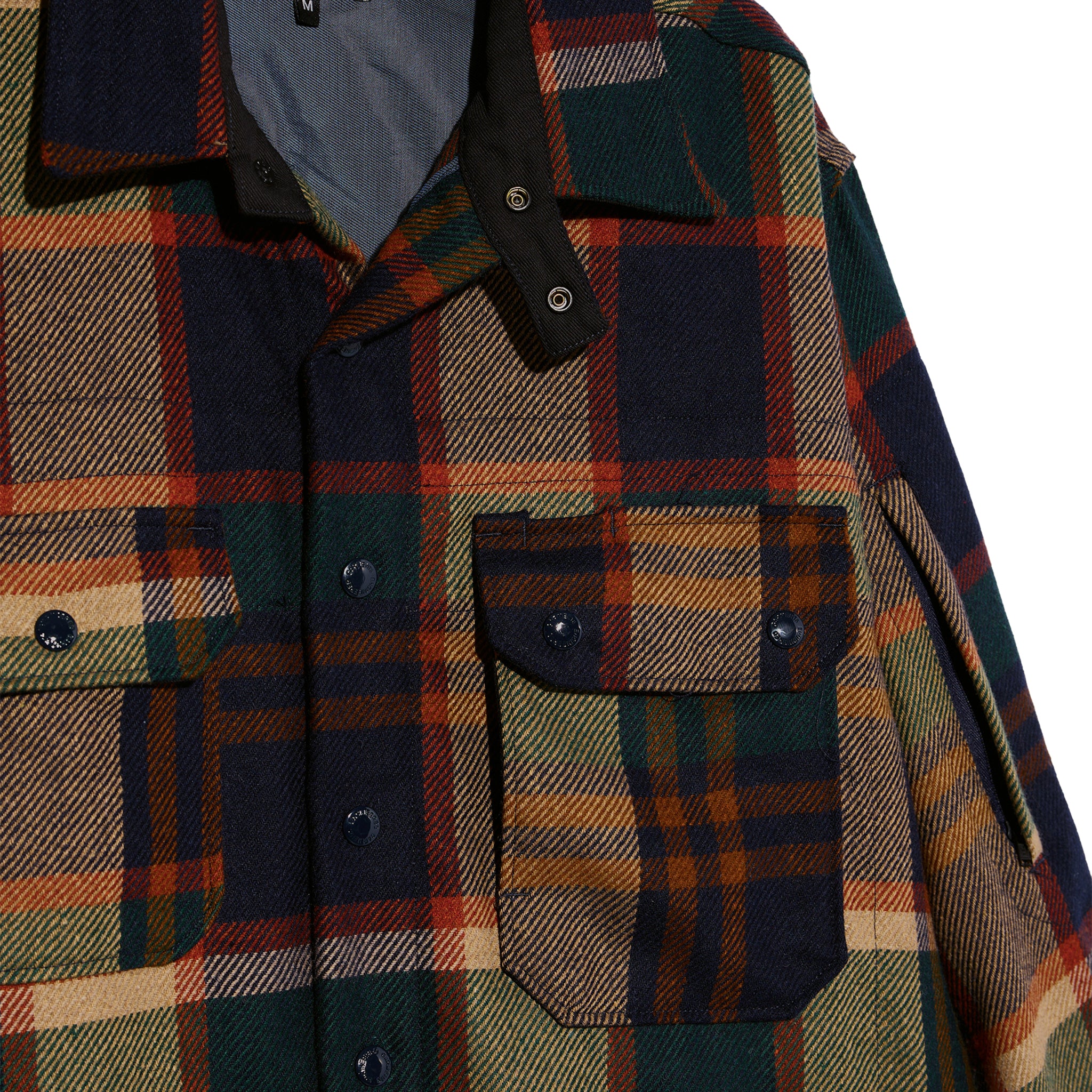 CPO Shirt Jacket - Navy/Brown Heavy Wool Plaid