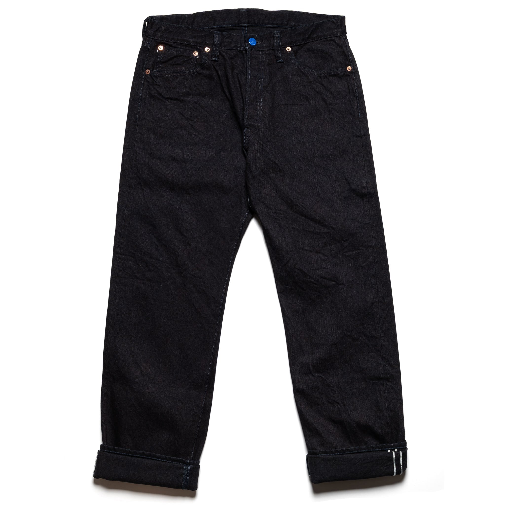 S0510XX-BOB Aoki Tachikage 15oz Selvedge Denim Black On Blue Regular Straight