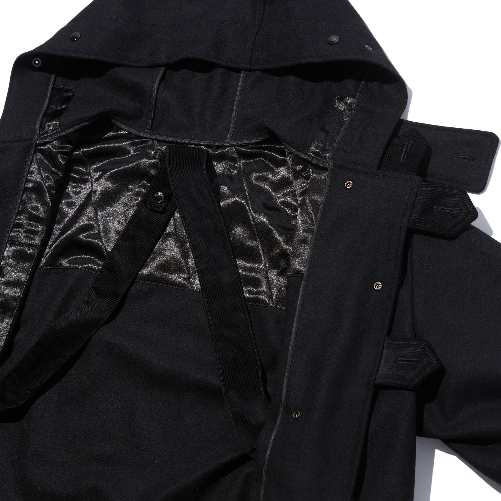 Duffle Coat - Black 24oz Wool Melton