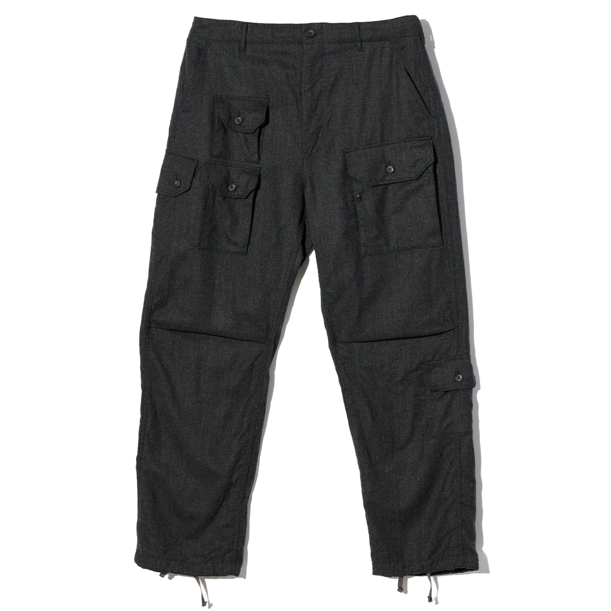 Flight Pant - Charcoal High Count Worsted Wool
