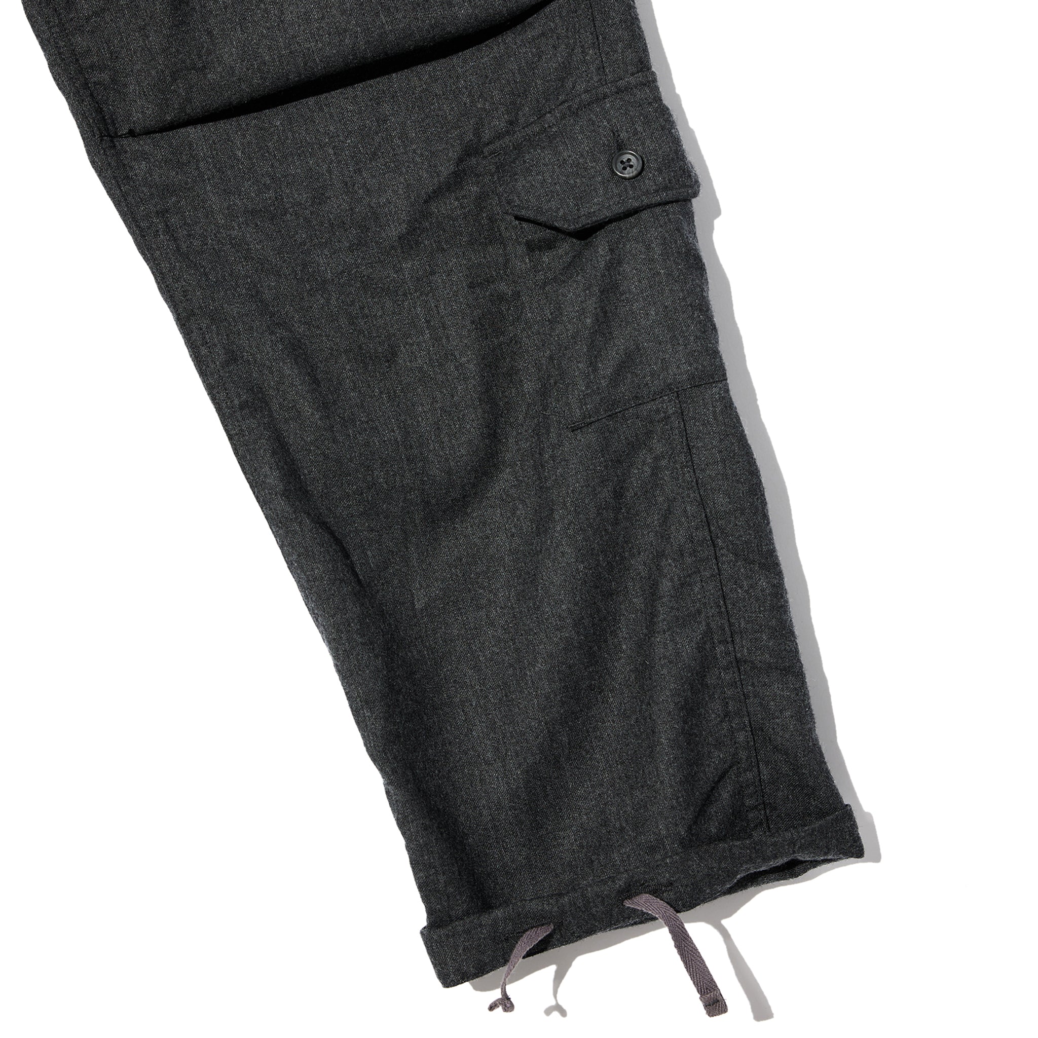 Flight Pant - Charcoal High Count Worsted Wool