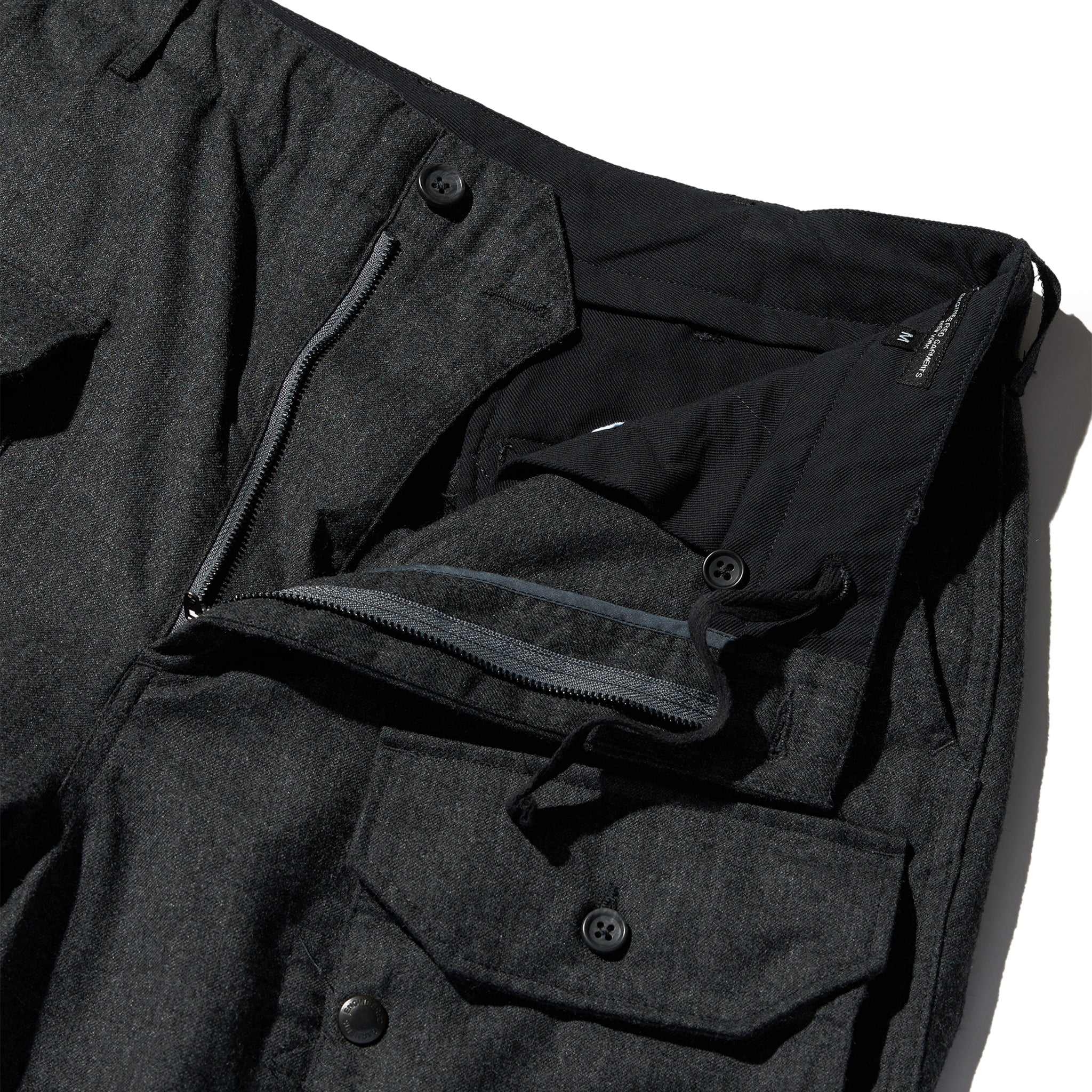 Flight Pant - Charcoal High Count Worsted Wool