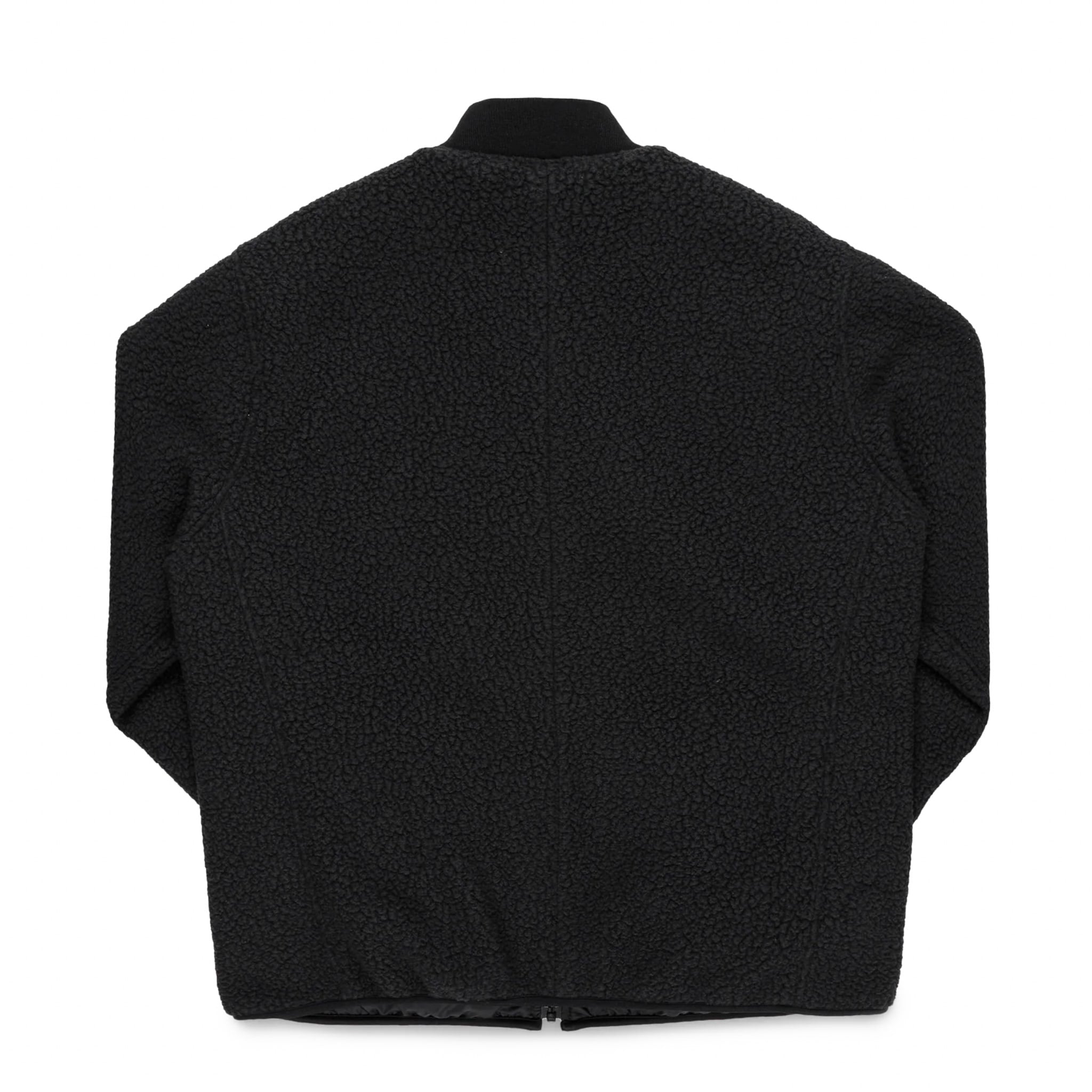 IHJ-157-BLK Reversible Fleece Jacket - Black