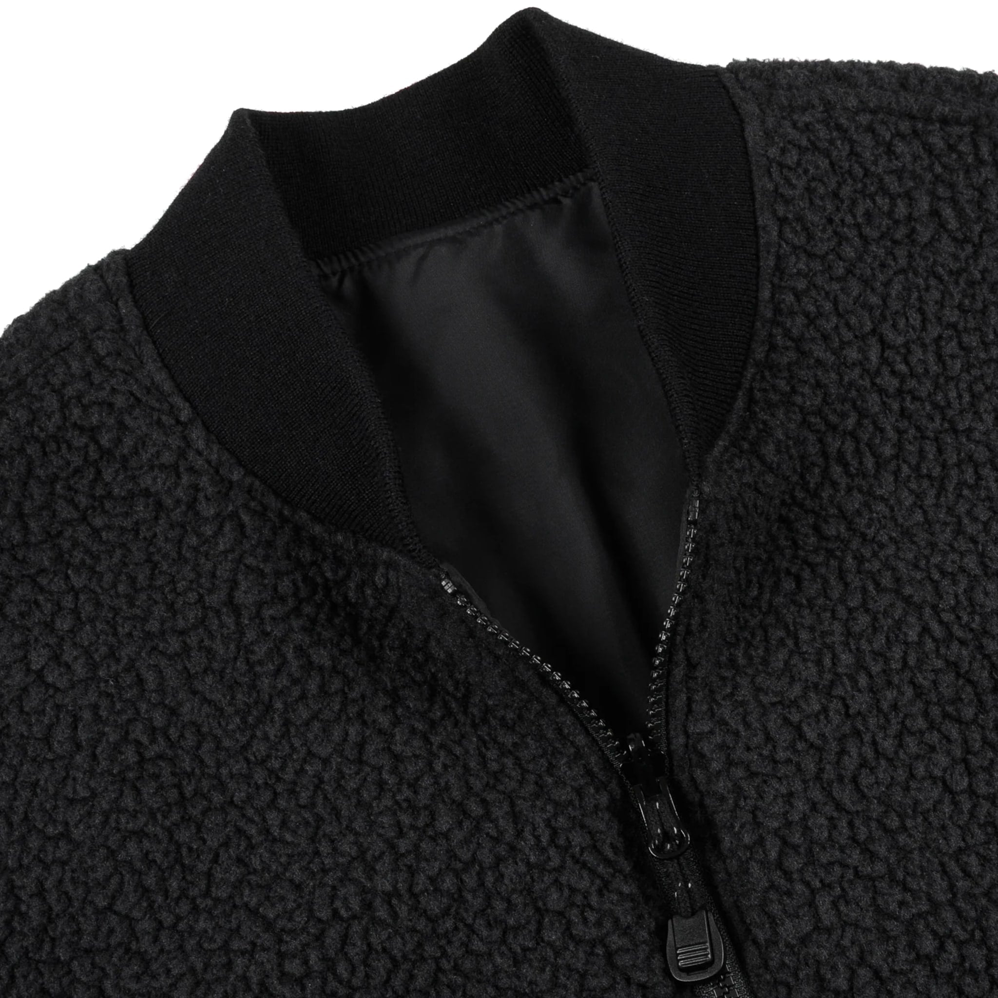 IHJ-157-BLK Reversible Fleece Jacket - Black