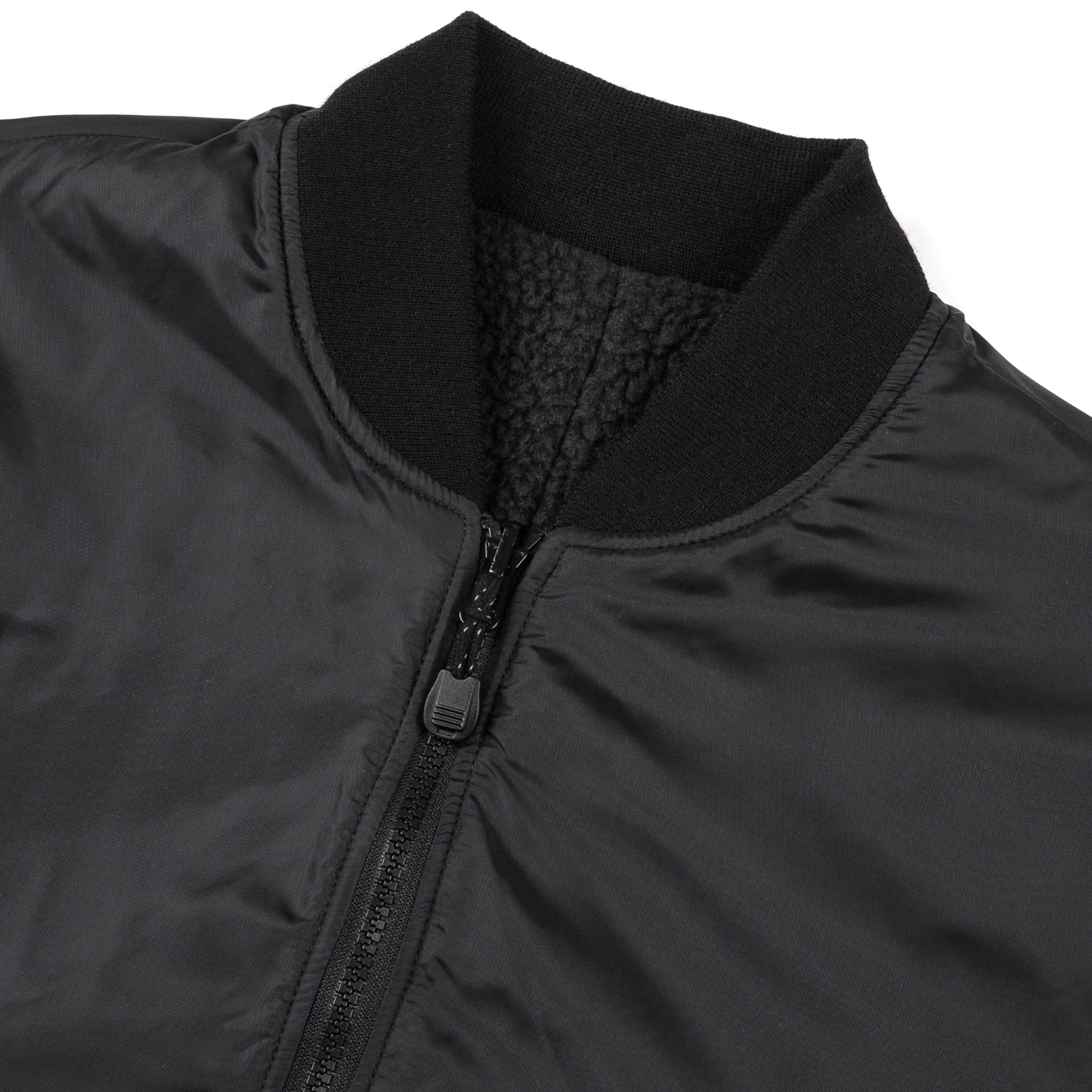 IHJ-157-BLK Reversible Fleece Jacket - Black