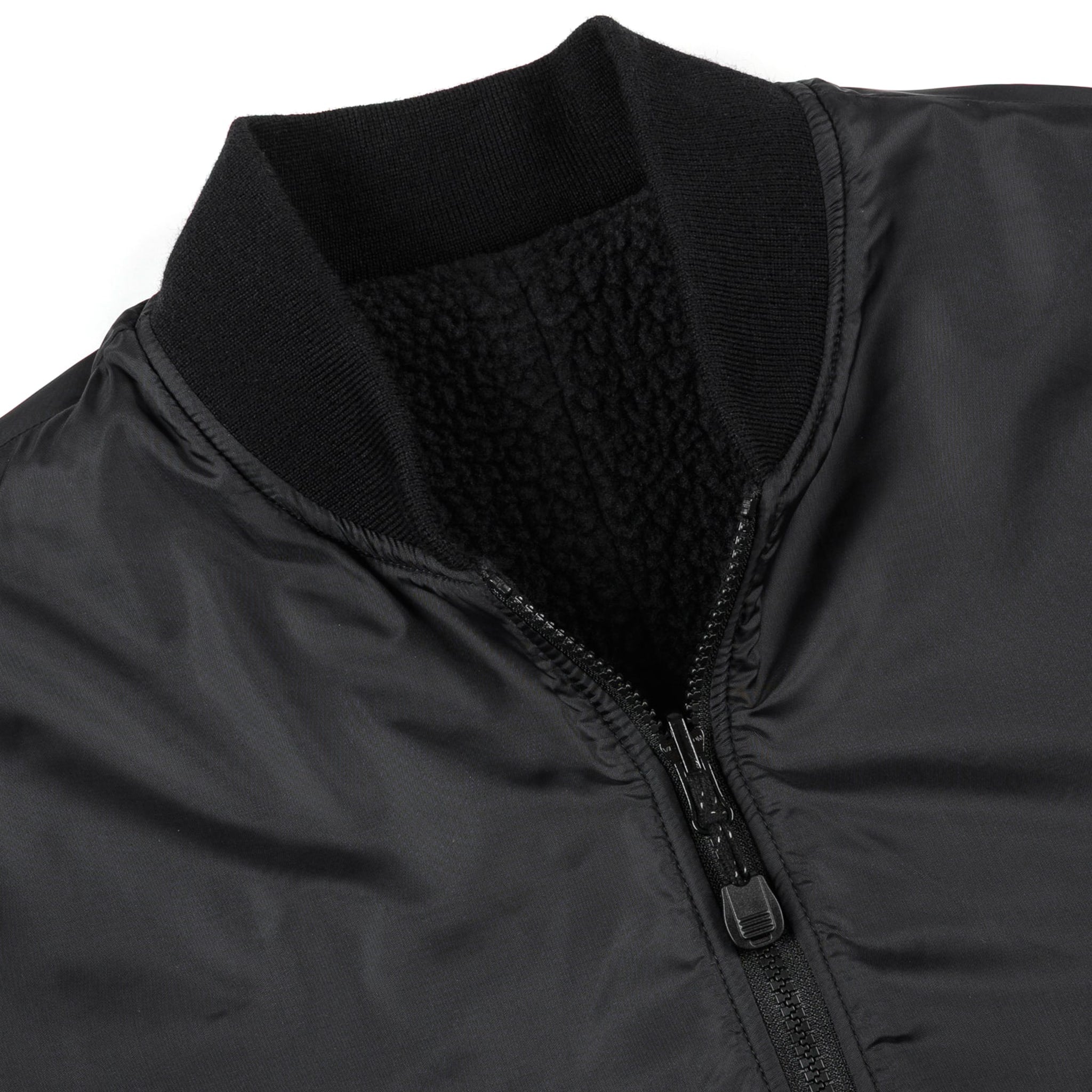 IHJ-157-BLK Reversible Fleece Jacket - Black