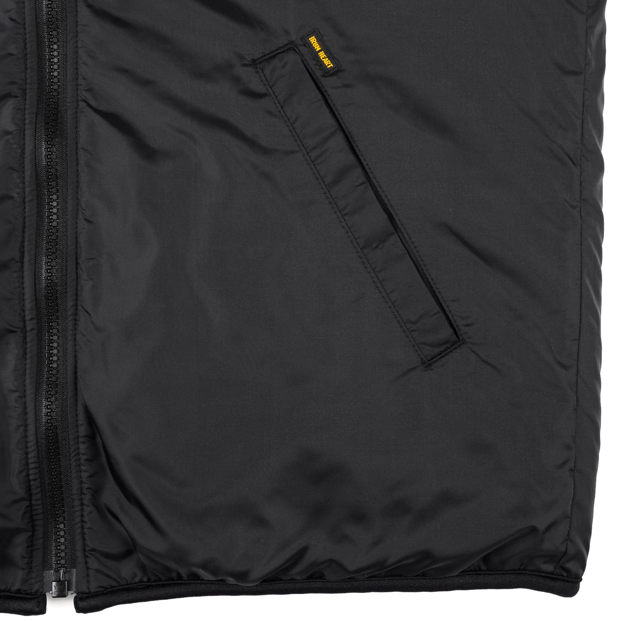 IHJ-157-BLK Reversible Fleece Jacket - Black