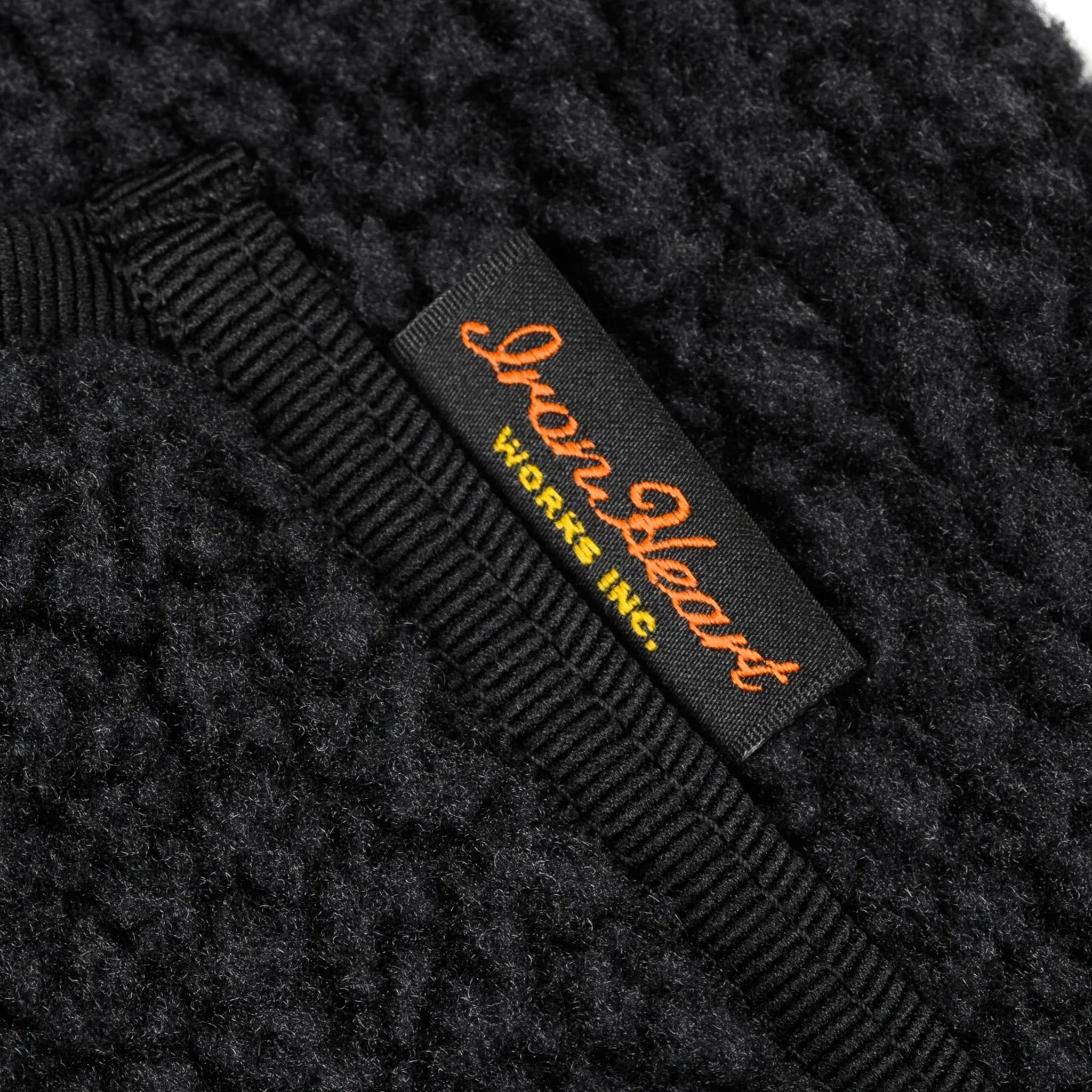 IHJ-157-BLK Reversible Fleece Jacket - Black