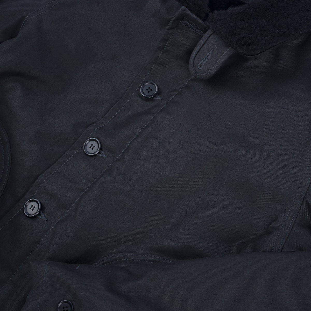 IHM-35-BLK Whipcord N1 Deck Jacket - Black