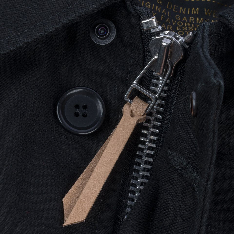 IHM-39-BLK Military Serge A2 Deck Jacket - Black