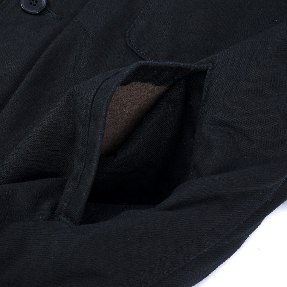 IHM-39-BLK Military Serge A2 Deck Jacket - Black