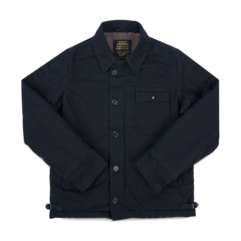 IHM-39-BLK Military Serge A2 Deck Jacket - Black
