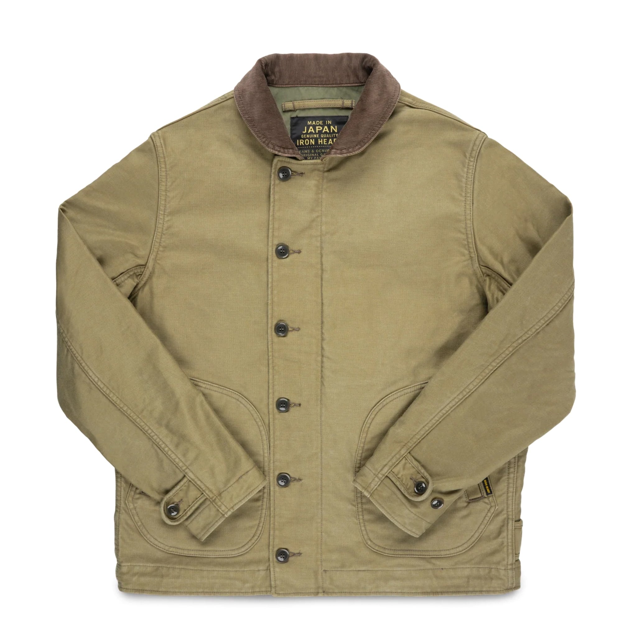 Iron Heart IHM-48-KHA 12oz Whipcord Lightweight N1 Deck Jacket