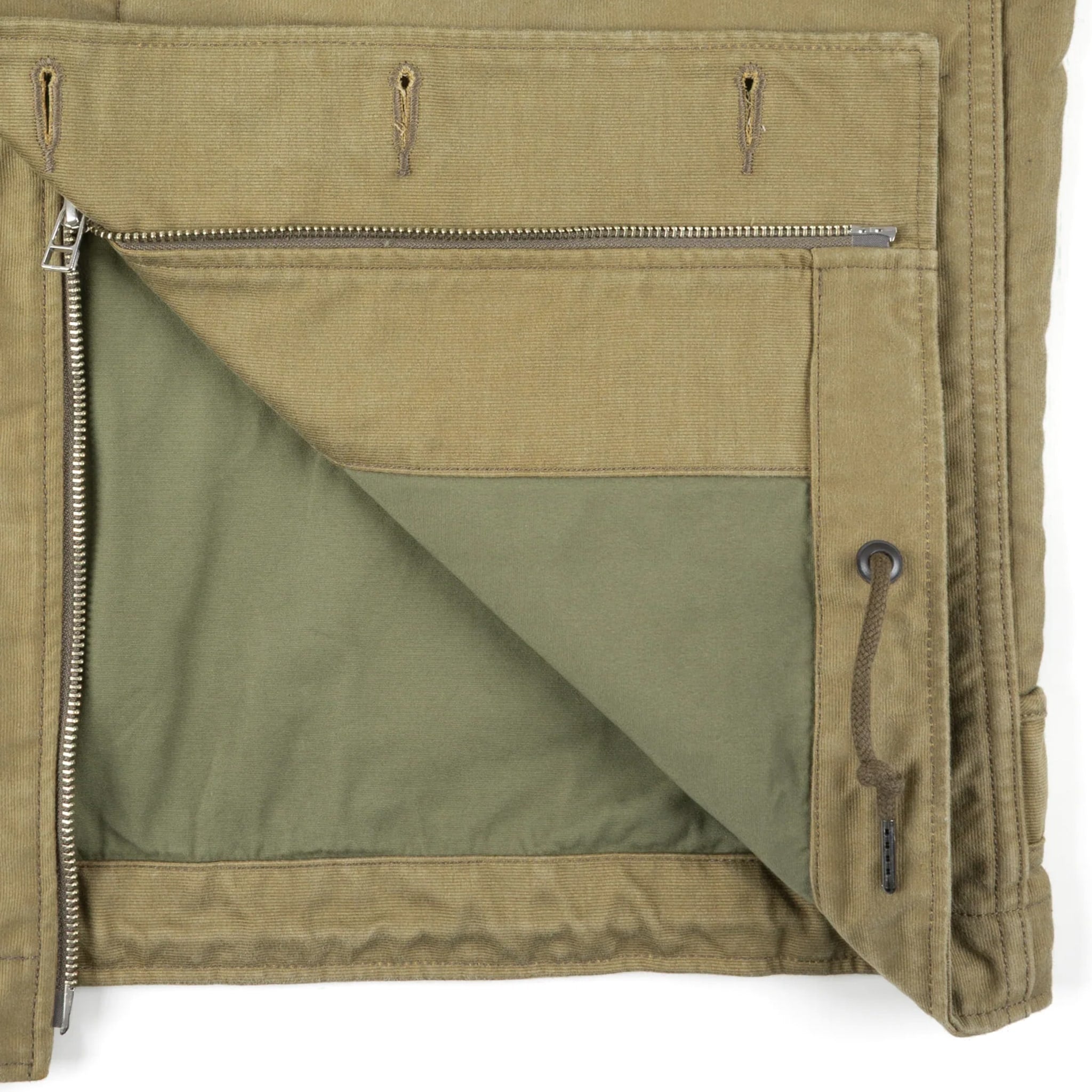 IHM-48-KHA 12oz Whipcord Lightweight N1 Deck Jacket - Khaki