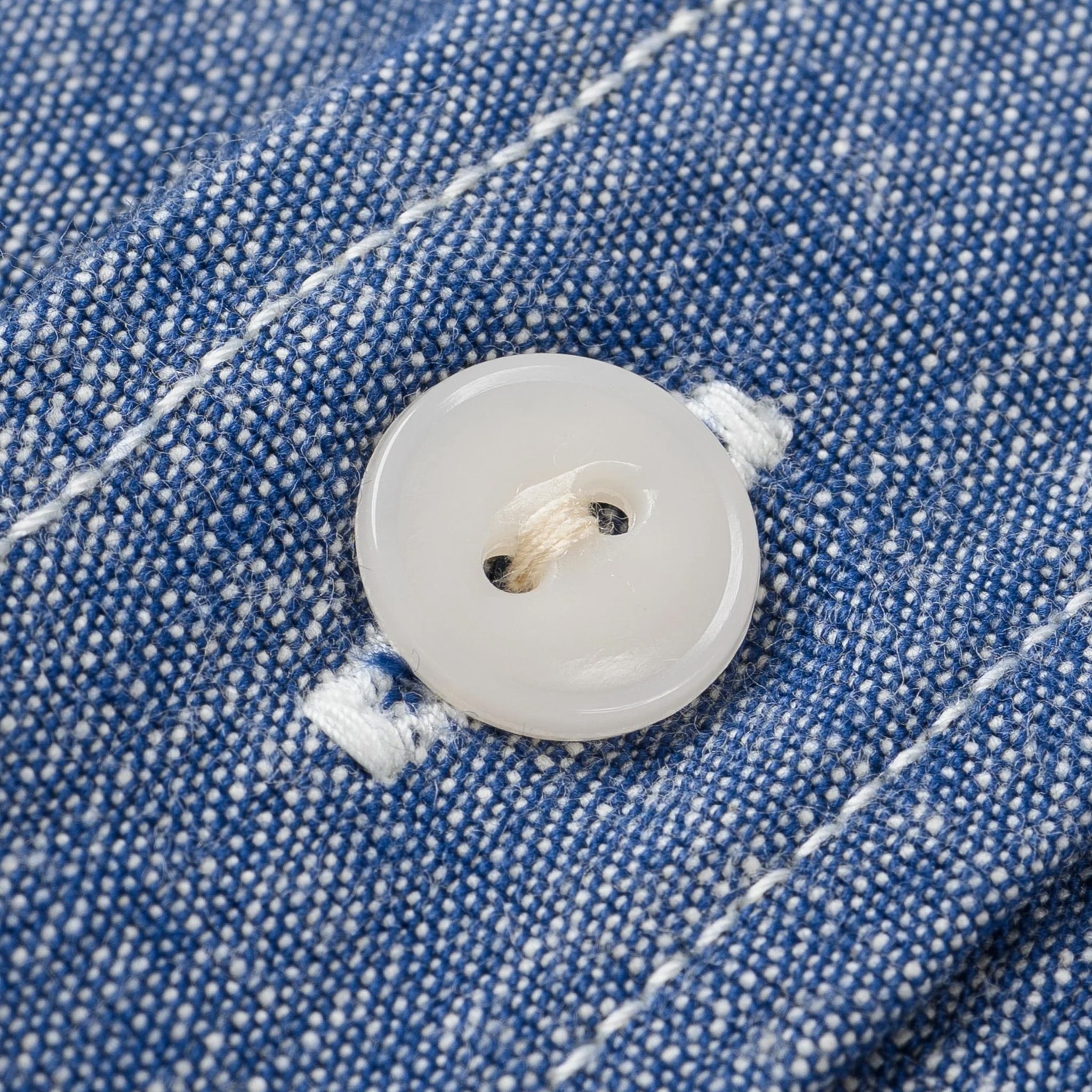 IHSH-21-BLU 10oz Selvedge Chambray Work Shirt - Blue