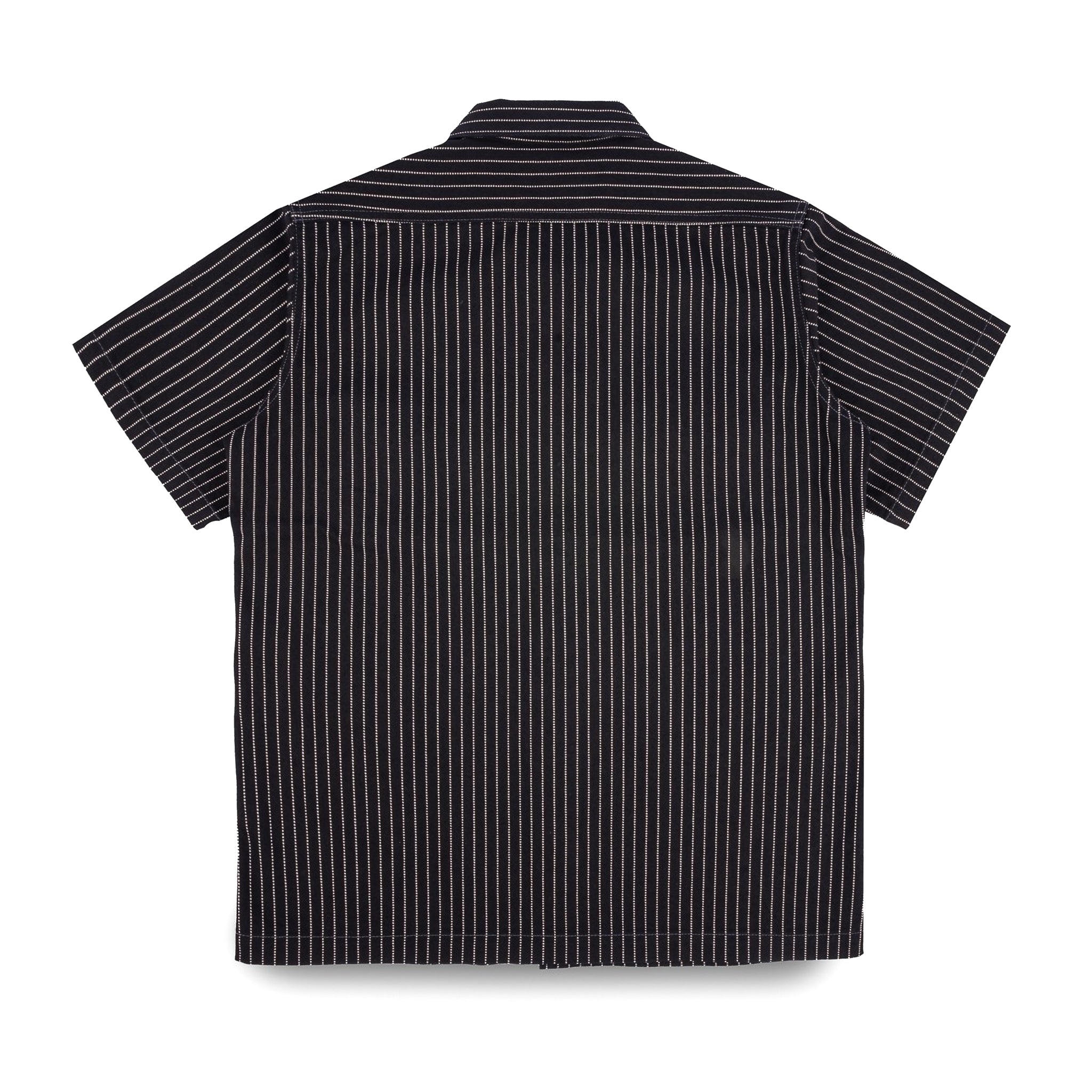 IHSH-416-BLK 10oz Wabash Short Sleeved Mechanic Shirt - Black