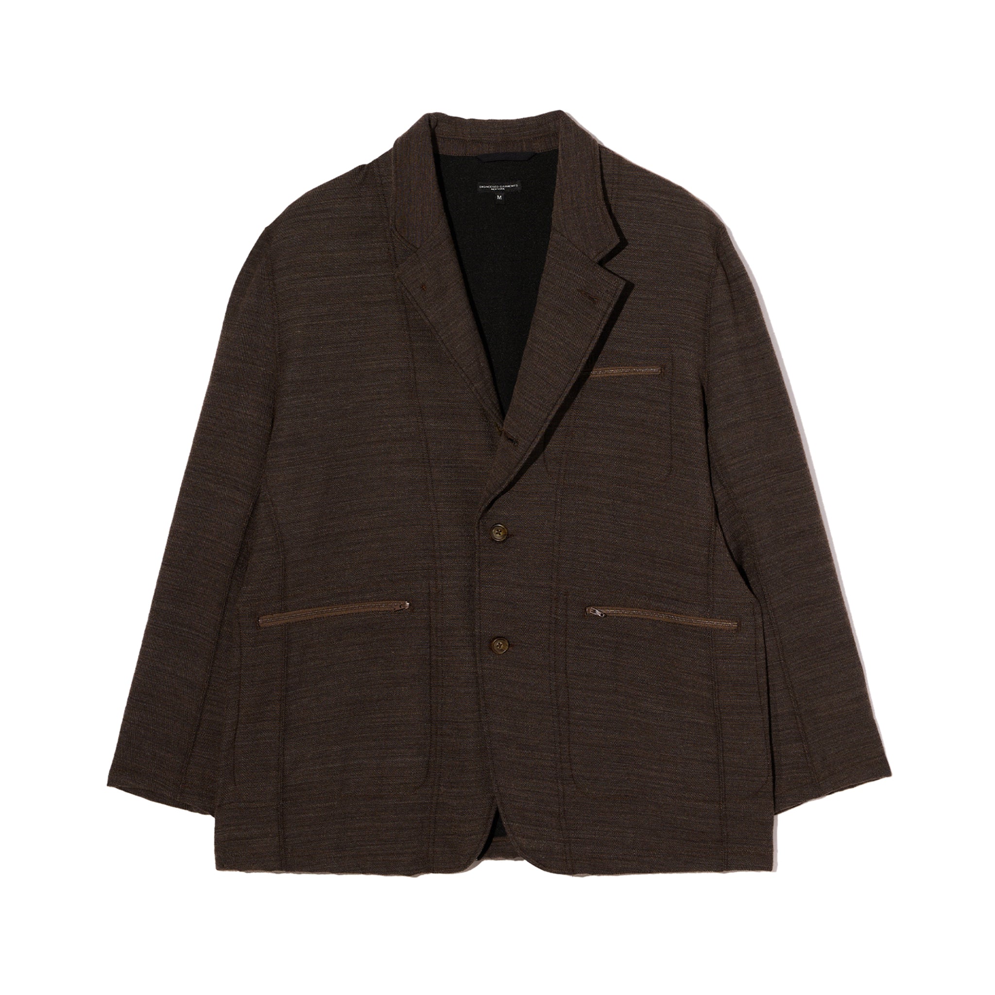Knit Leisure Jacket - Brown Tri Blend Jersey Knit