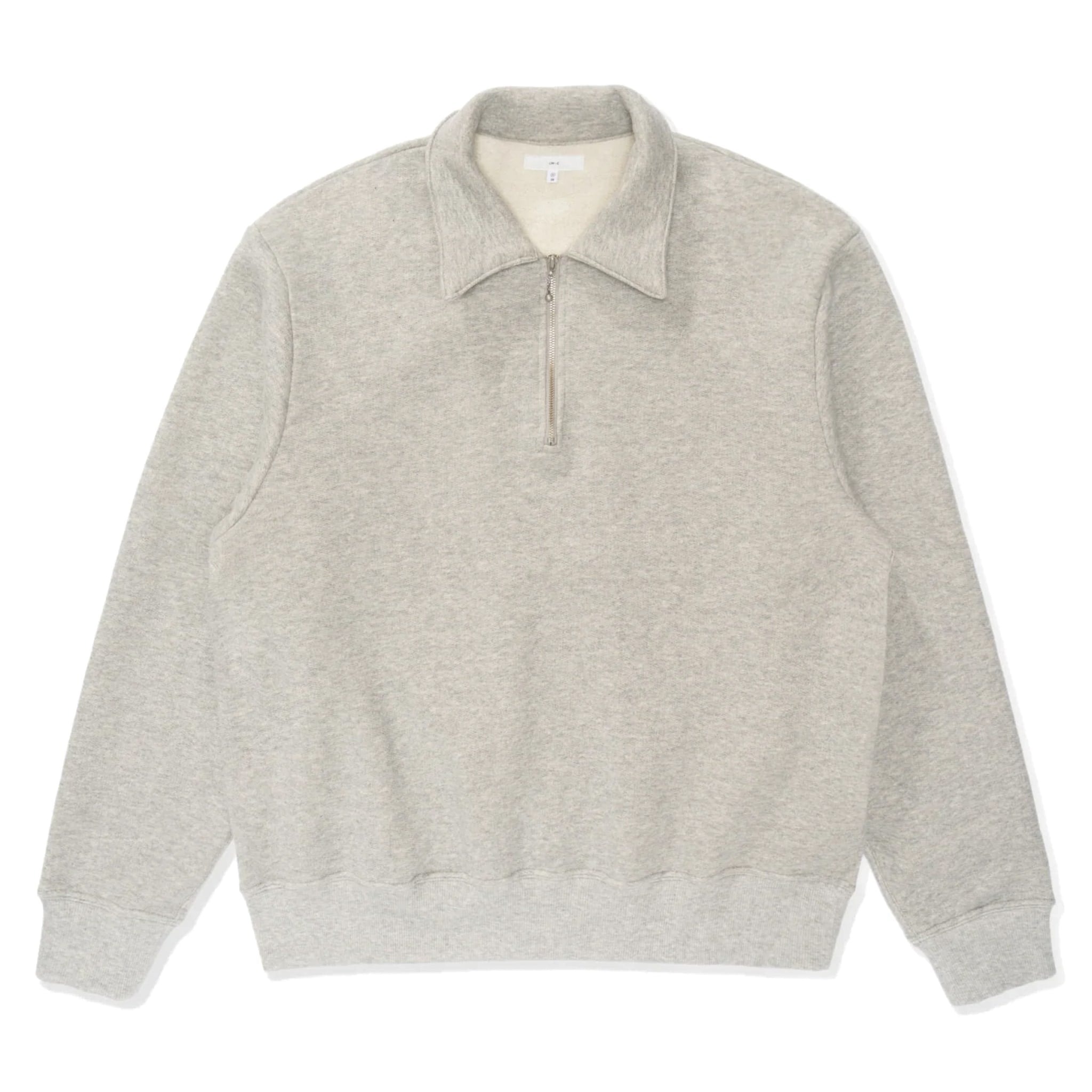 LW626CW Quarter Zip Sweatshirt - Heather Grey