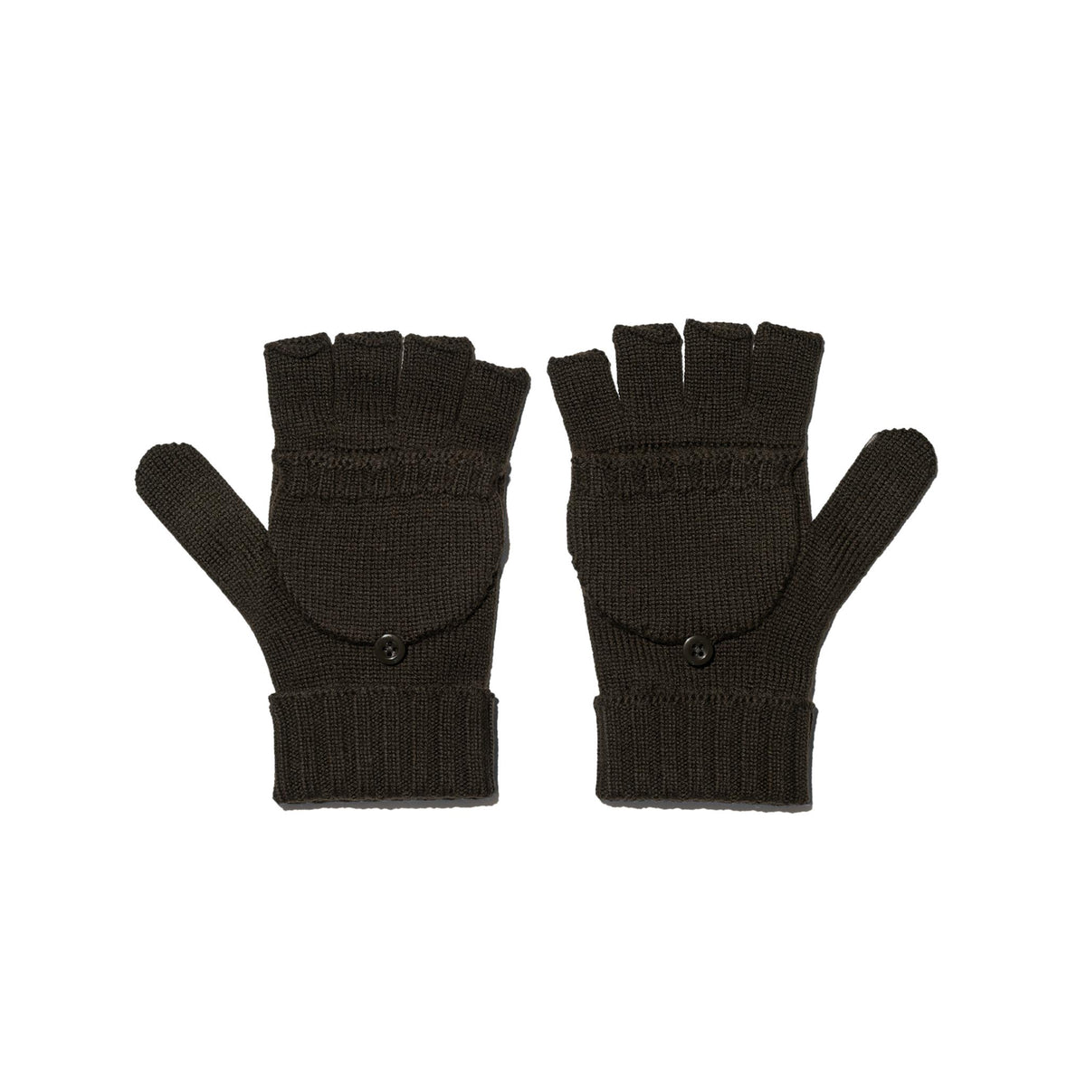 Mitten - Brown Merino Wool