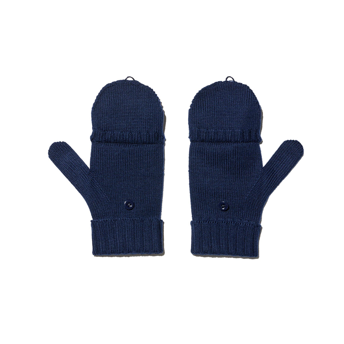 Mitten - Navy Merino Wool