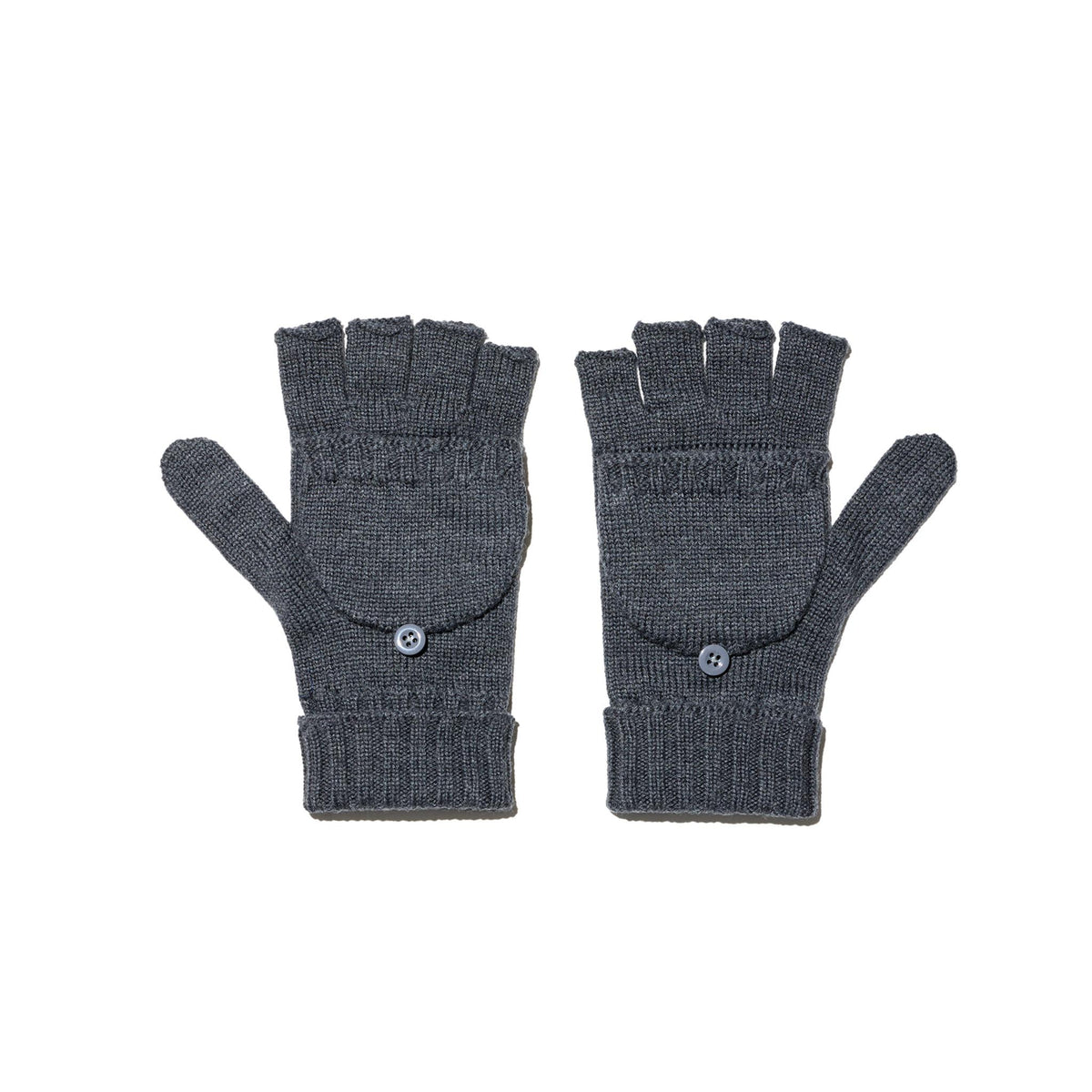 Mitten - Charcoal Merino Wool