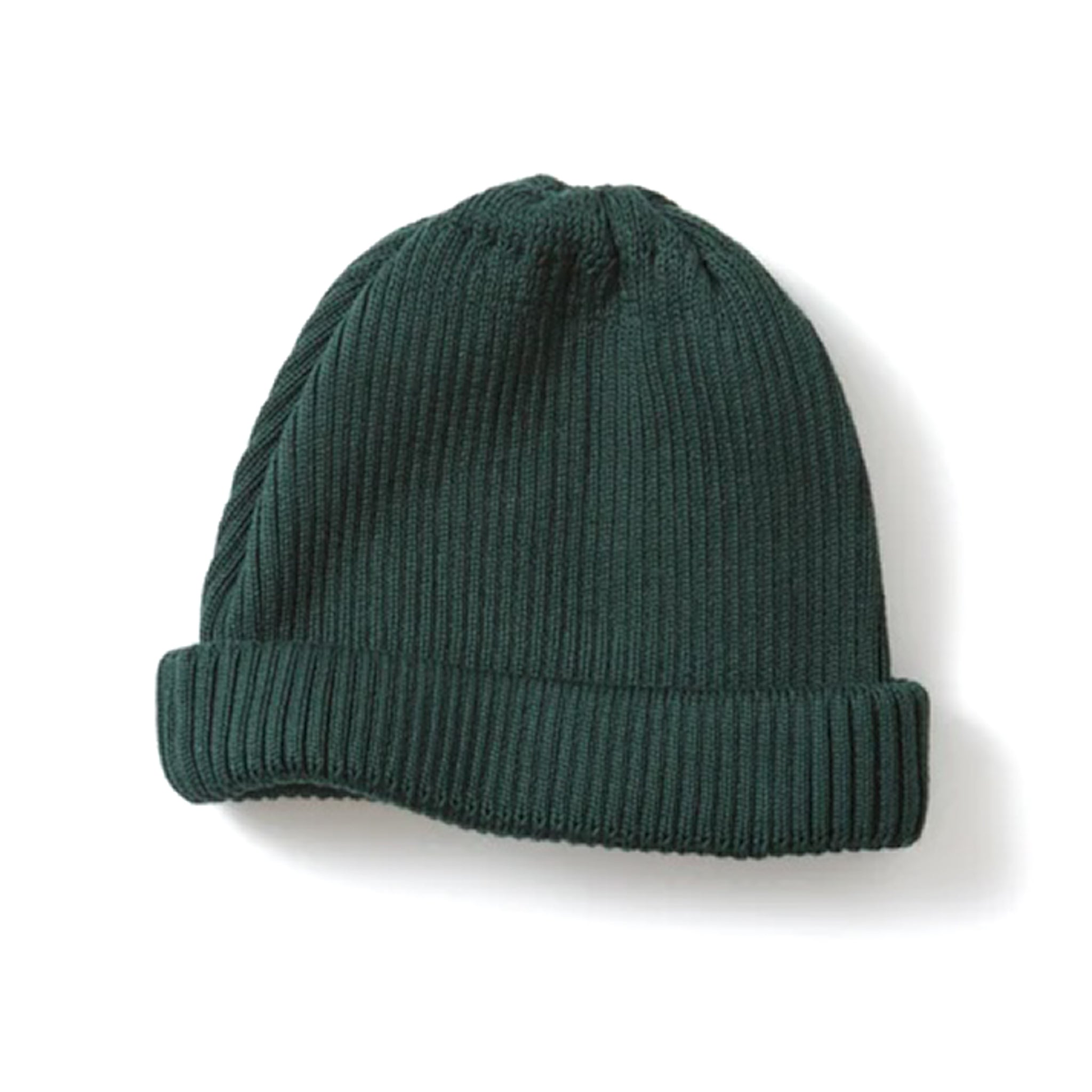 R5021 Cotton Roll Up Beanie - Forest Green