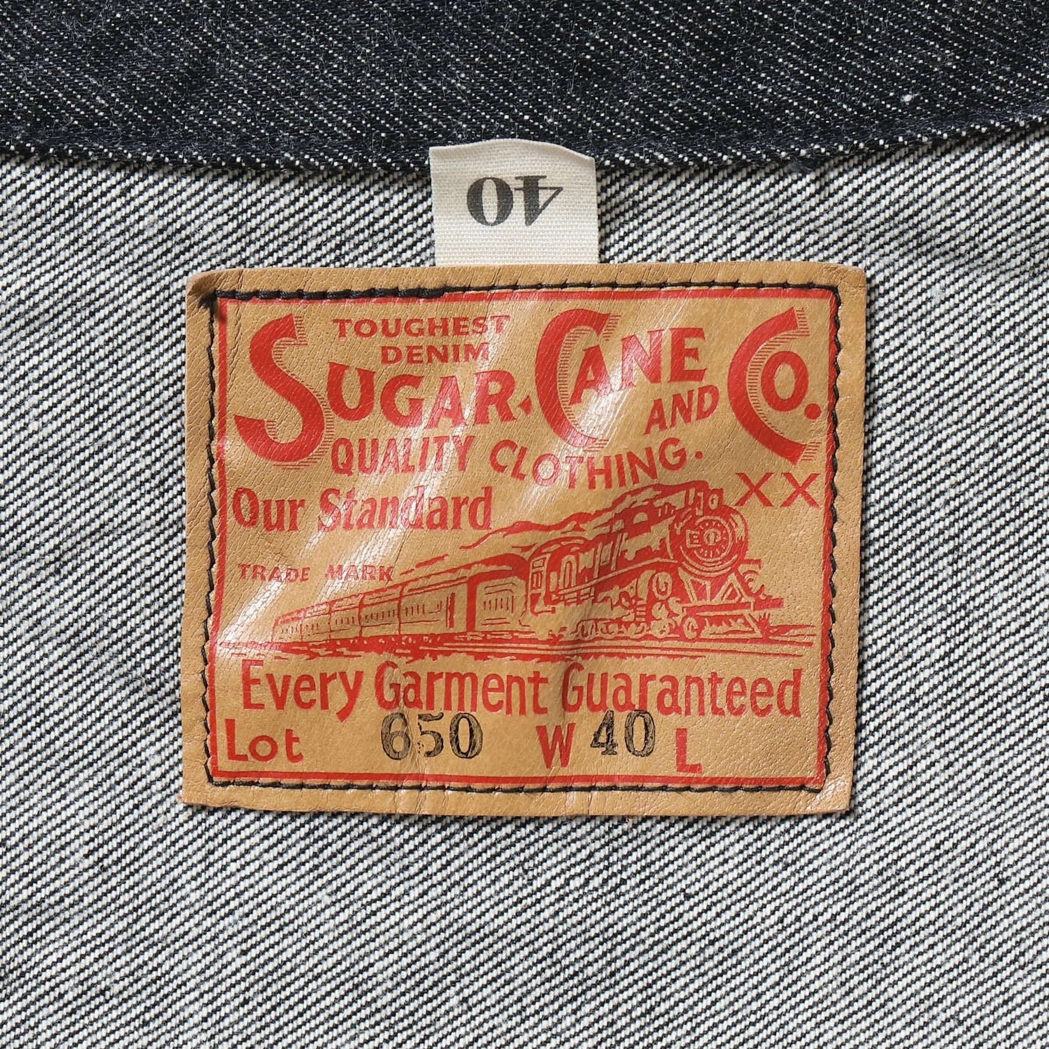 SC15650 14.25oz Black Selvedge Denim Jacket 1953 Model
