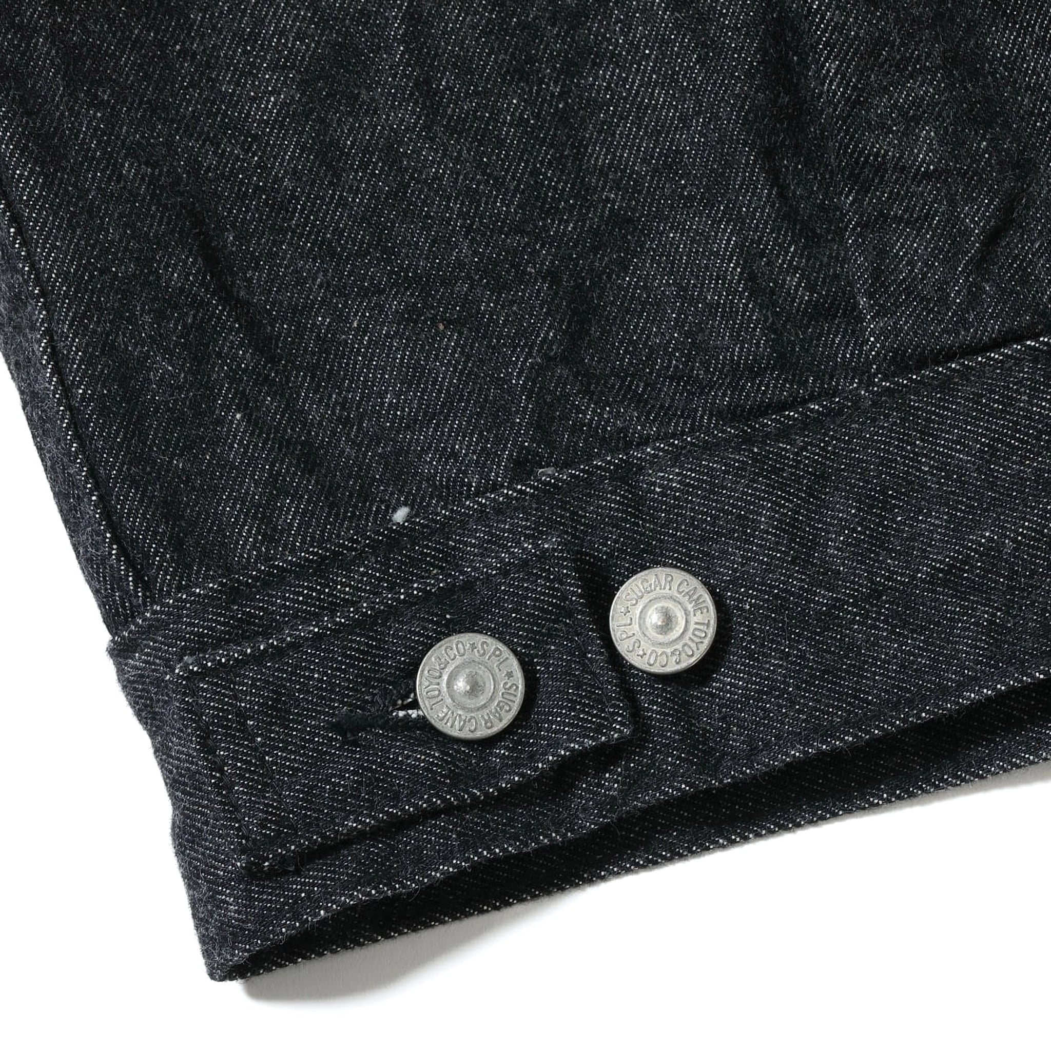 SC15650 14.25oz Black Selvedge Denim Jacket 1953 Model