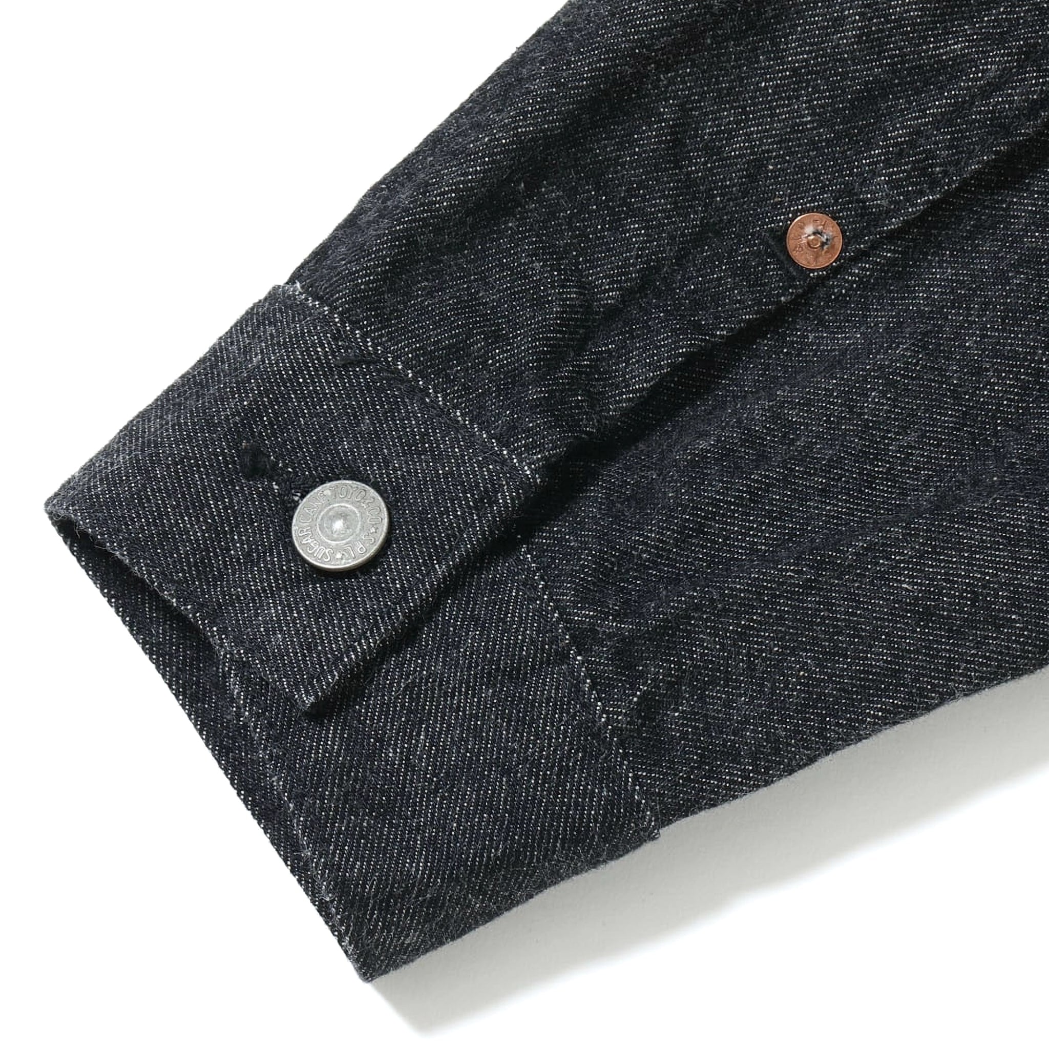 SC15650 14.25oz Black Selvedge Denim Jacket 1953 Model