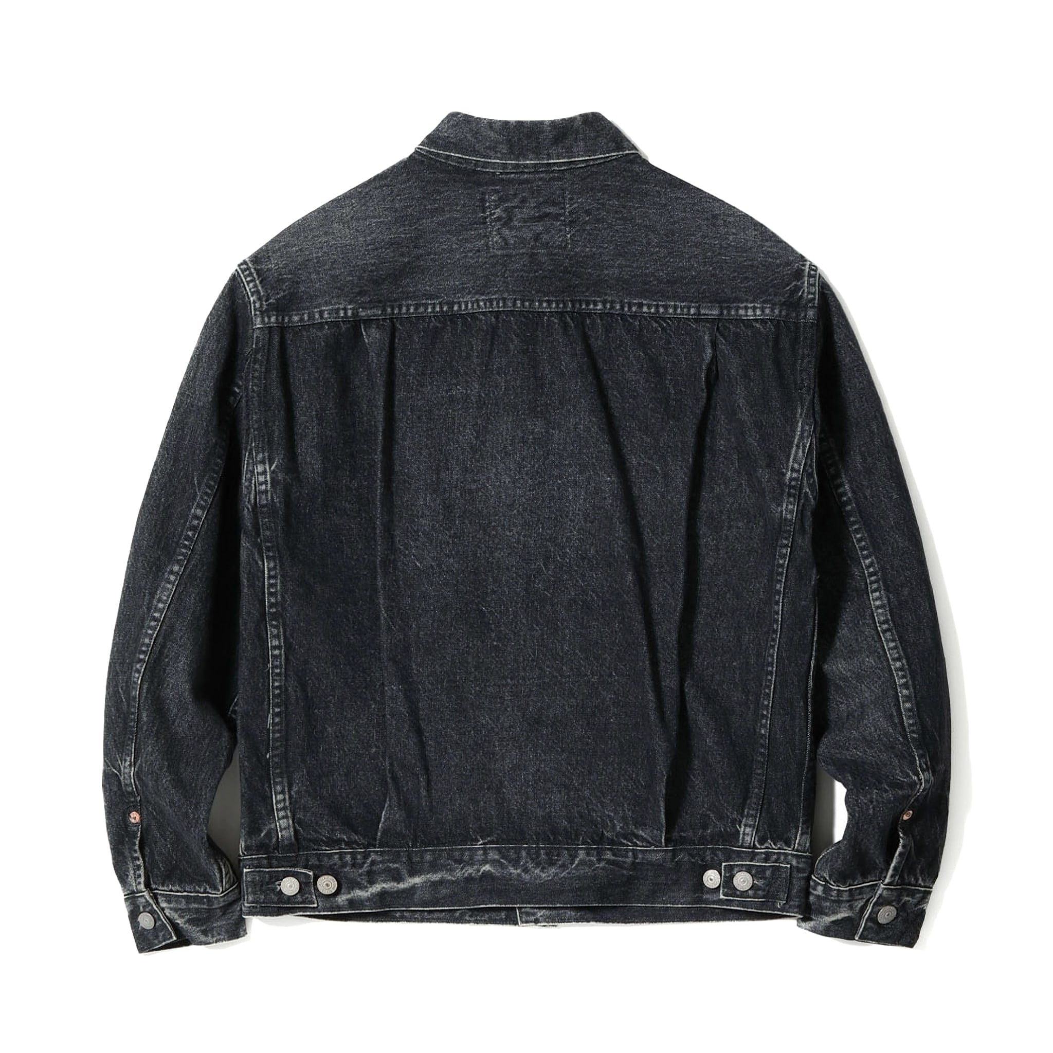 SC15650H 14.25oz Black Selvedge Denim Jacket 1953 Aged Model