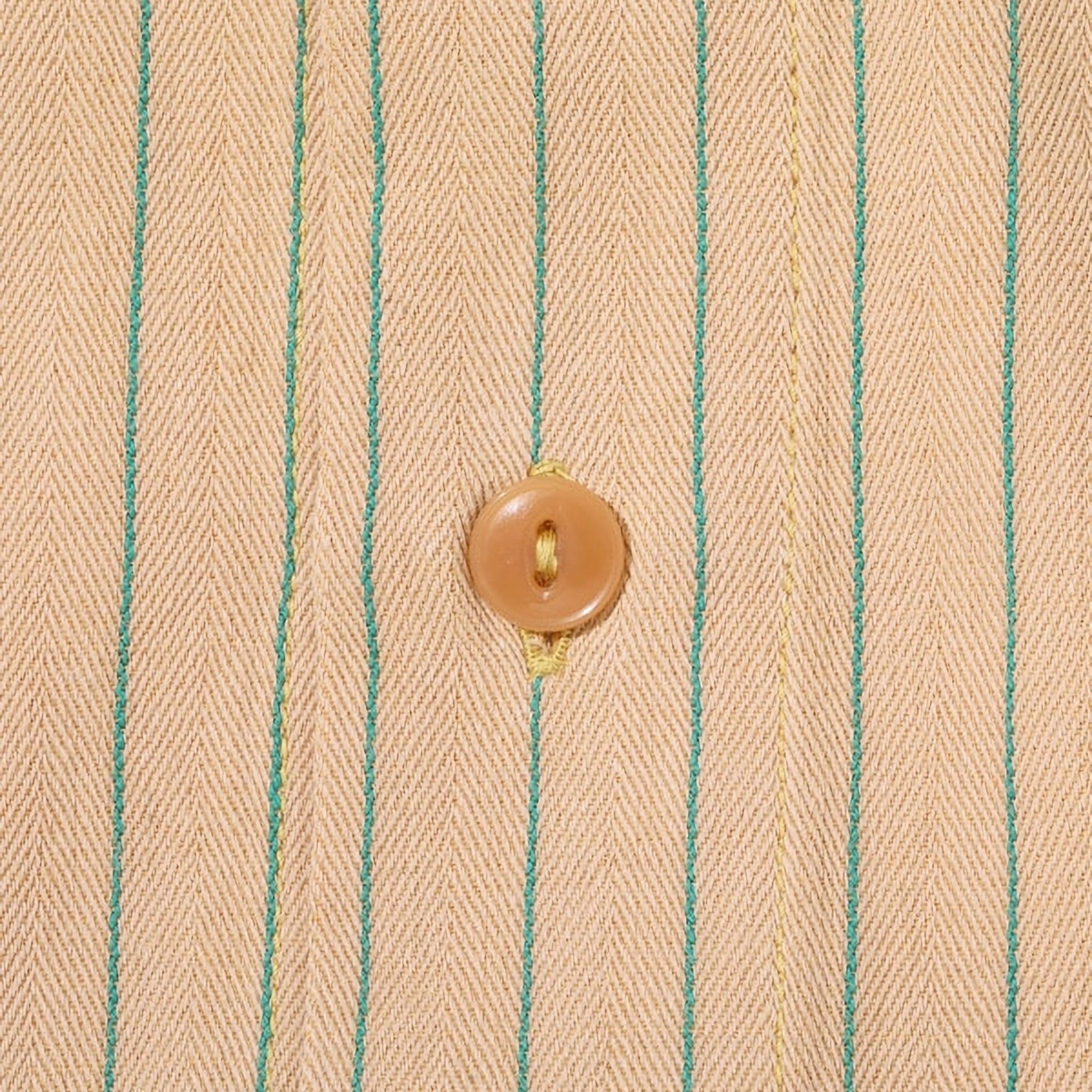 SC28652 Coke Stripe LS Work Shirt - Beige