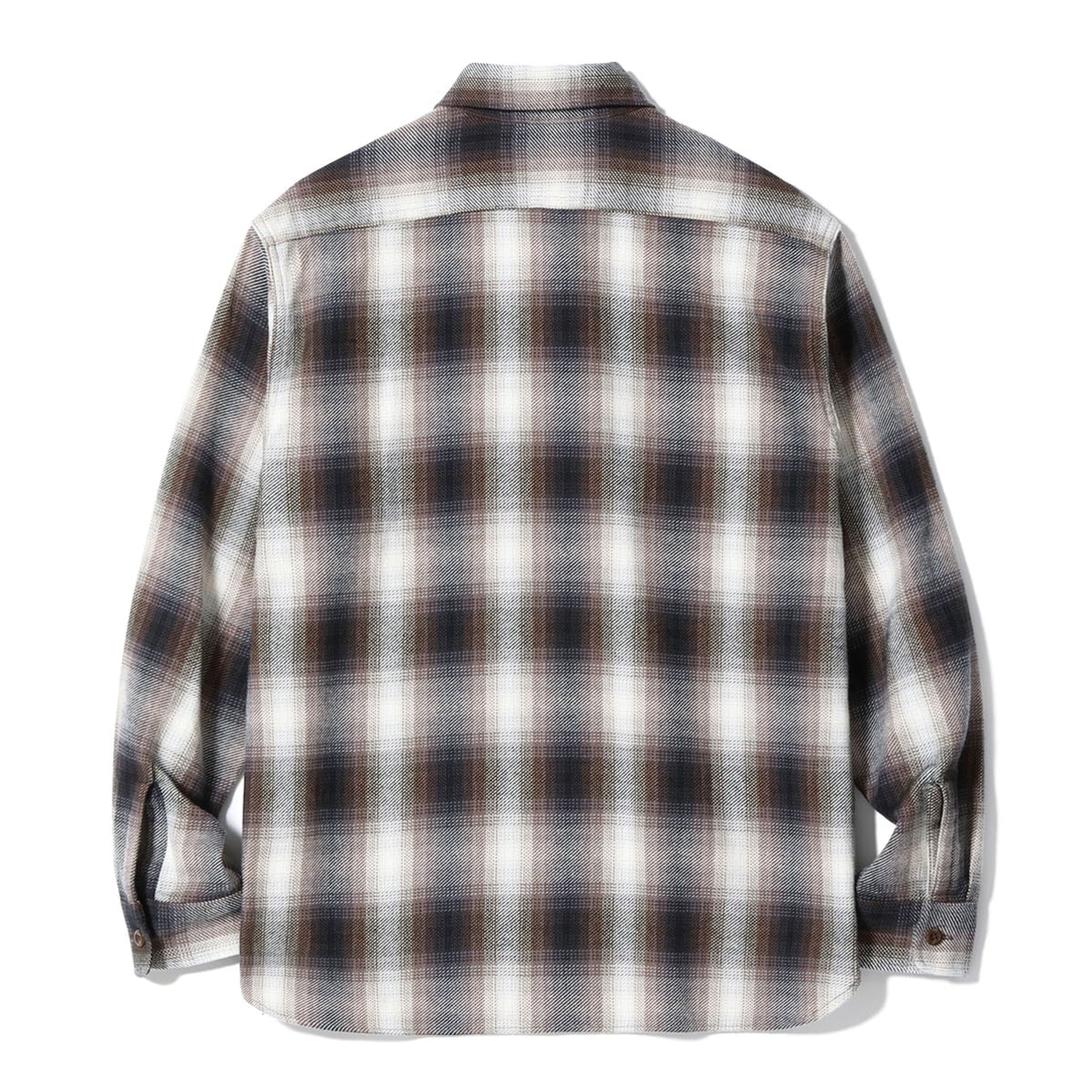 SC29561 Twill Check Work Shirt - Brown