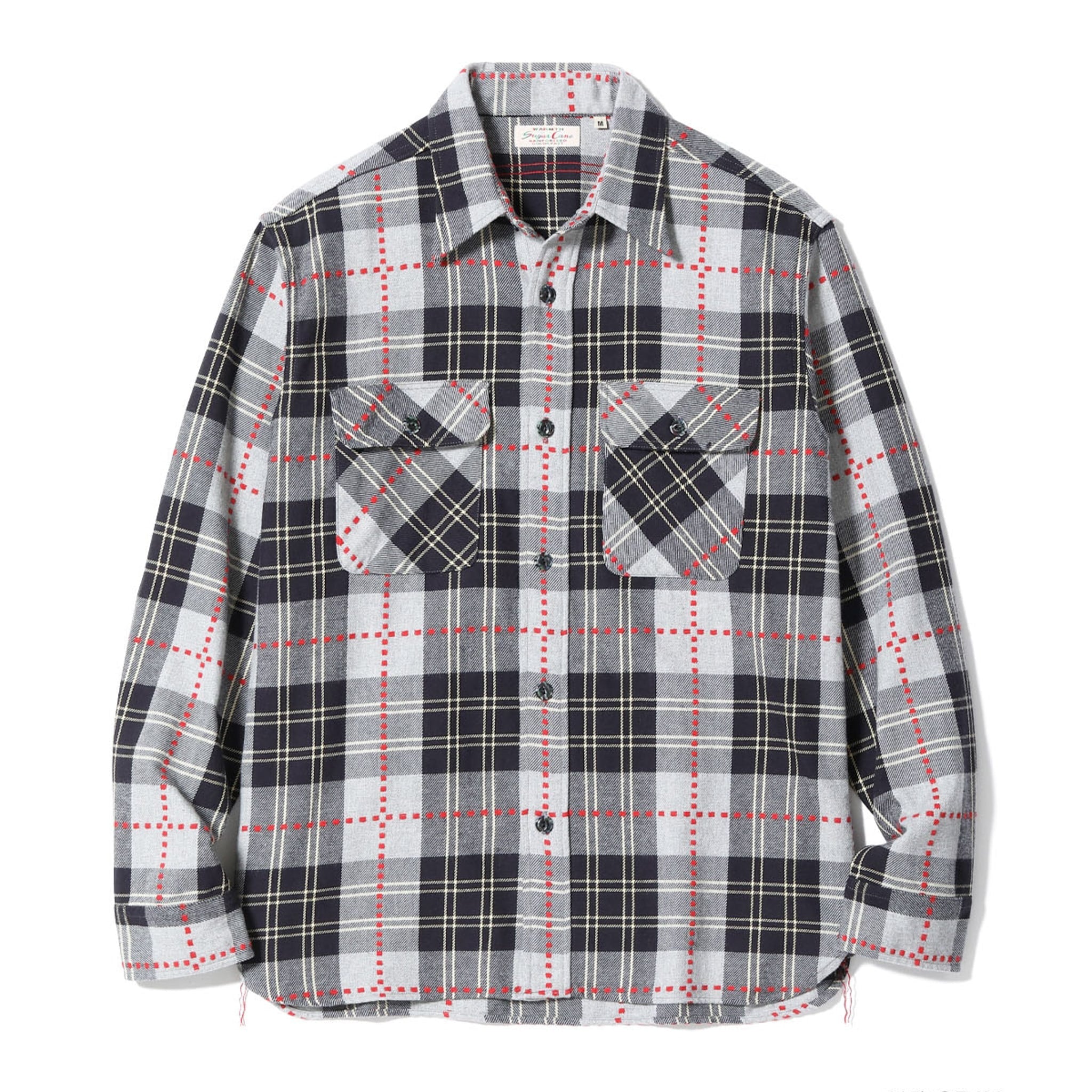 SC29583 Fiction Romance Dobby Check Work Shirt - Grey